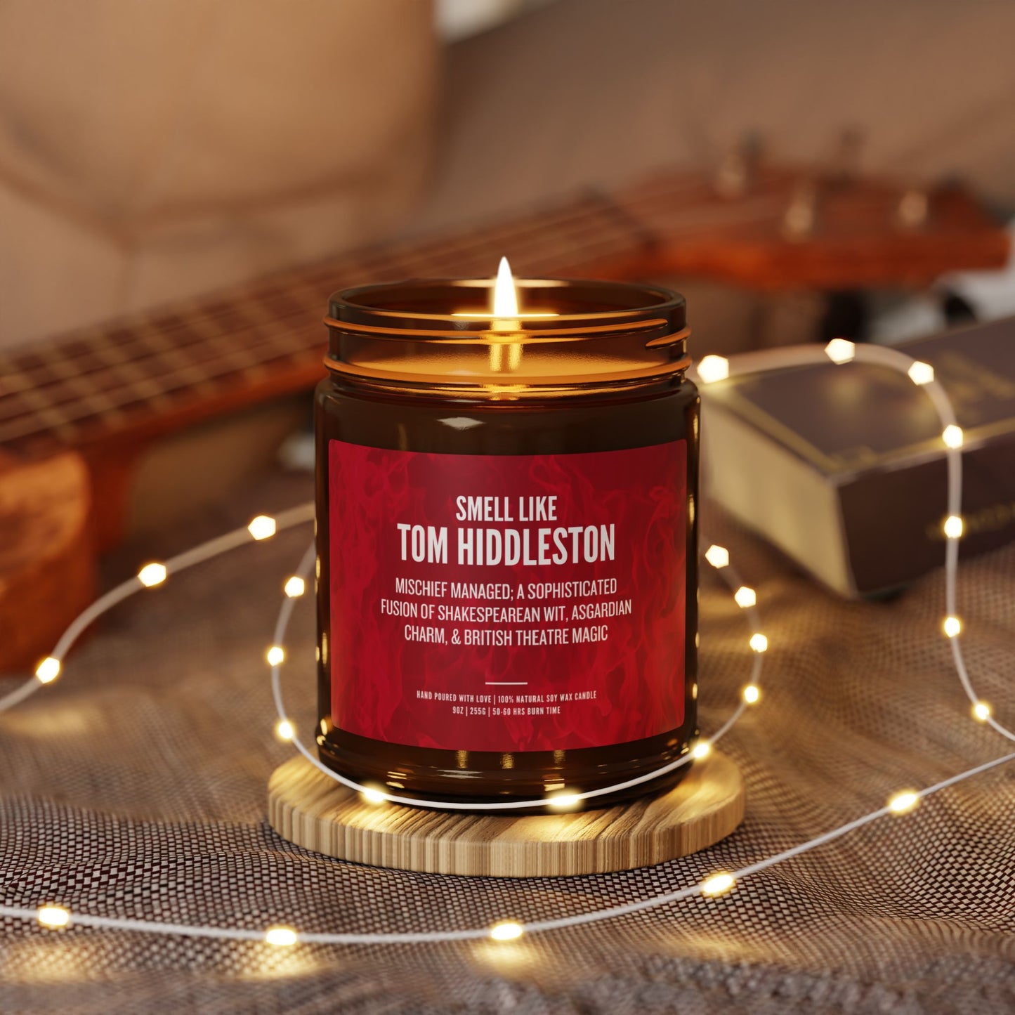 Tom Hiddleston Scented Candle Gift | Luxury Soy Candle