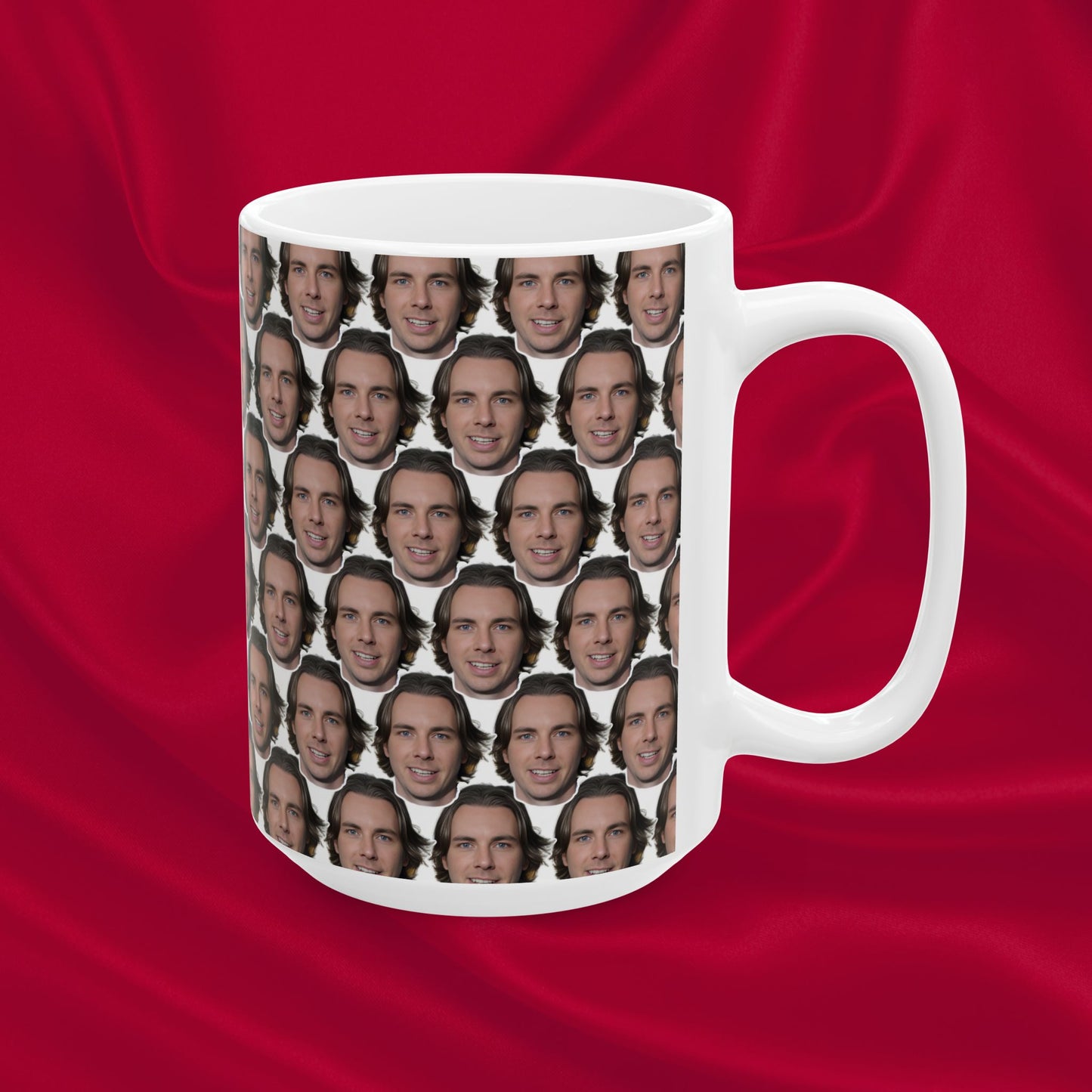 Dax Shepard Funny Face Pattern Ceramic Mug | Unique Gift for Cillian Dax Shepard
