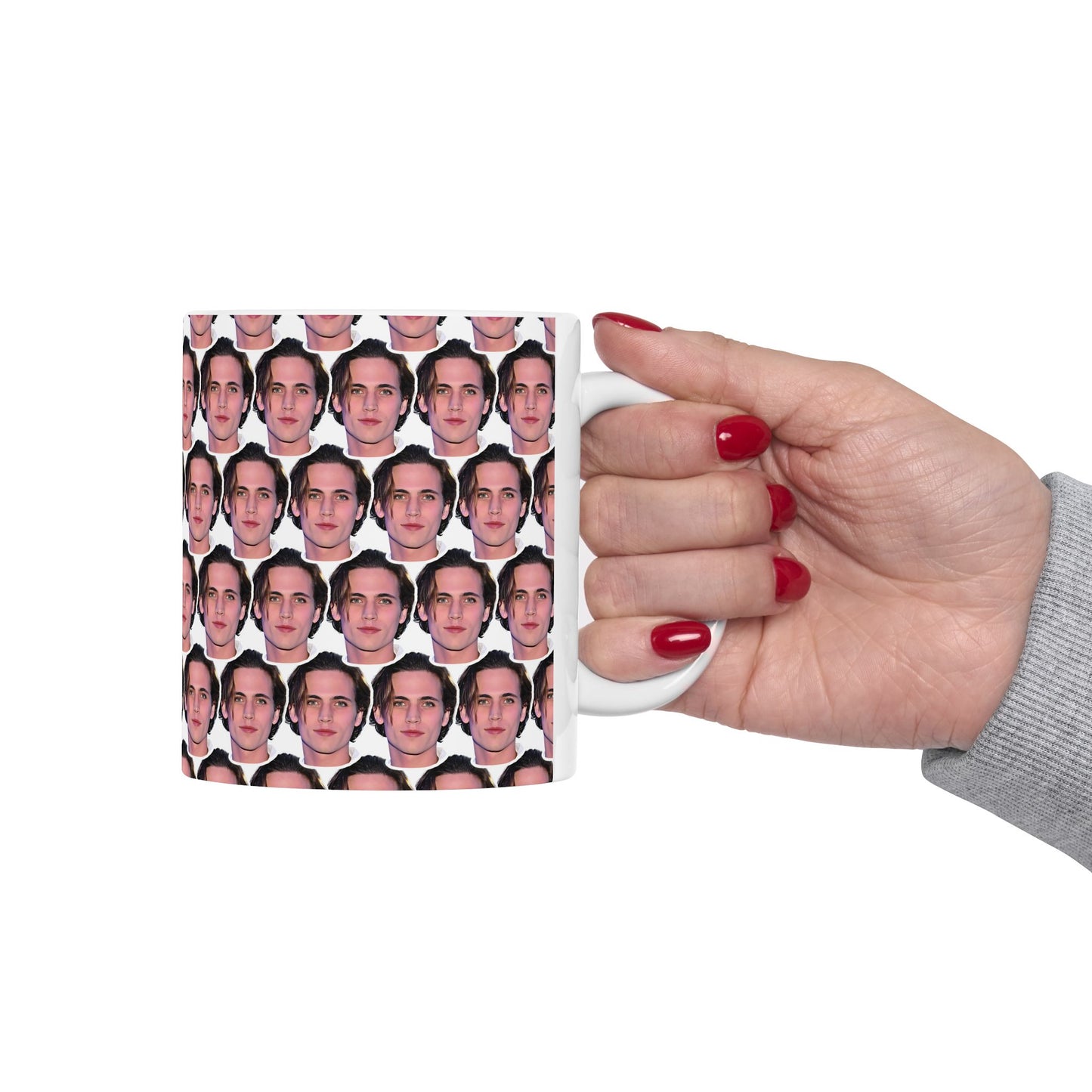 Tanner Buchanan Face Pattern Ceramic Mug | Unique Gift for Tanner Buchanan Fans