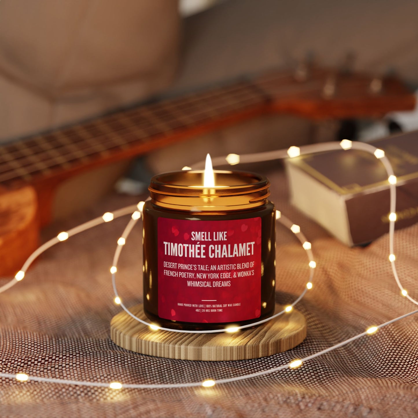 Timothée Chalamet Scented Candle Fan Gift | Luxury Soy Candle