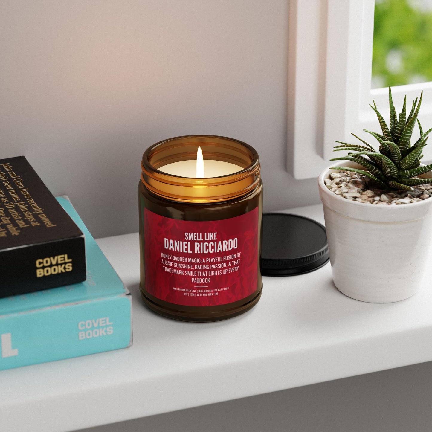 Daniel Ricciardo Scented Candle for fan Gift | Luxury Soy Candle | F1 Fan Gift