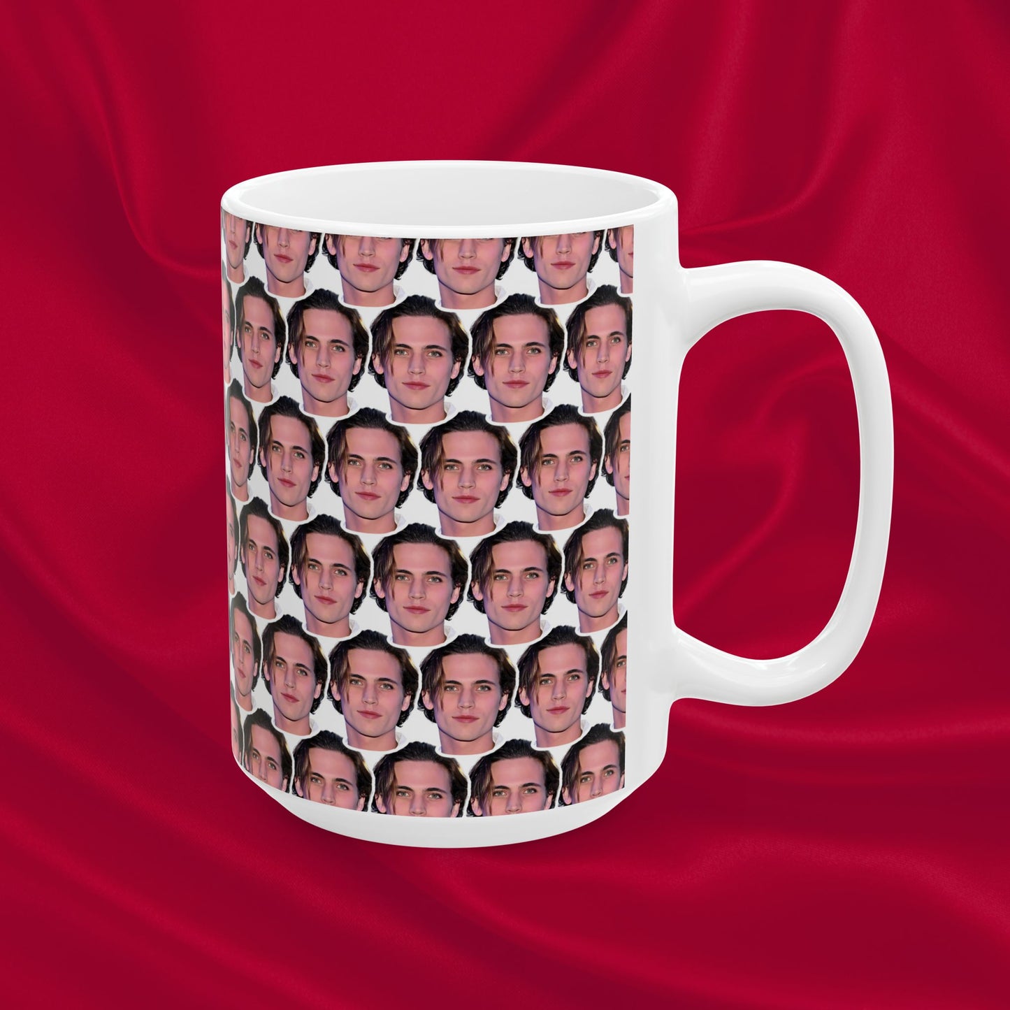 Tanner Buchanan Face Pattern Ceramic Mug | Unique Gift for Tanner Buchanan Fans