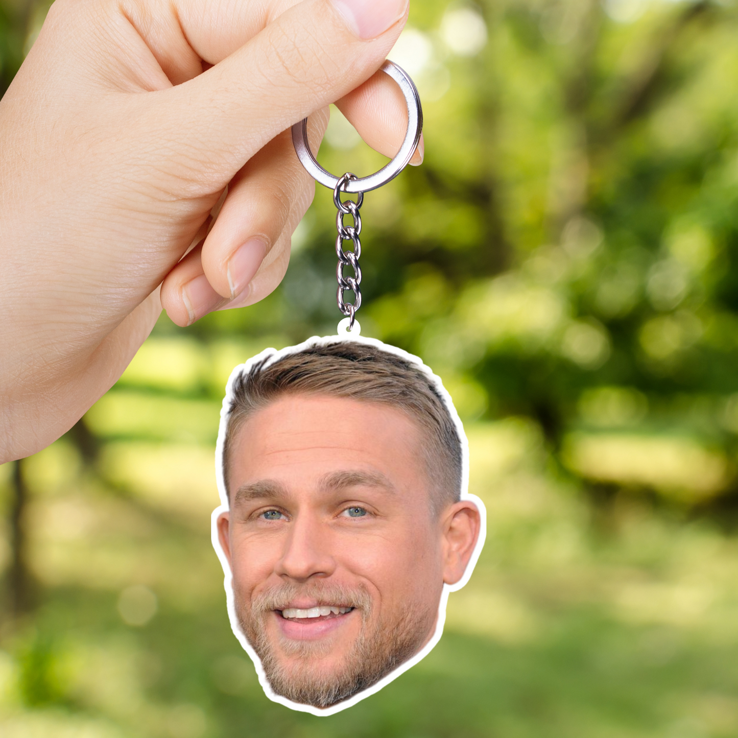 Charlie Hunnam 2 Layer Acrylic Keychain | Fan Gift