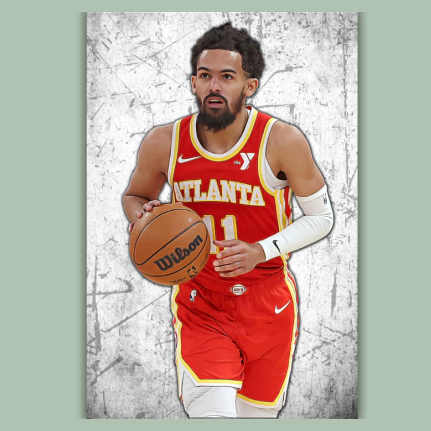 Trae Young Matte Paper Poster, Frames & Hanger