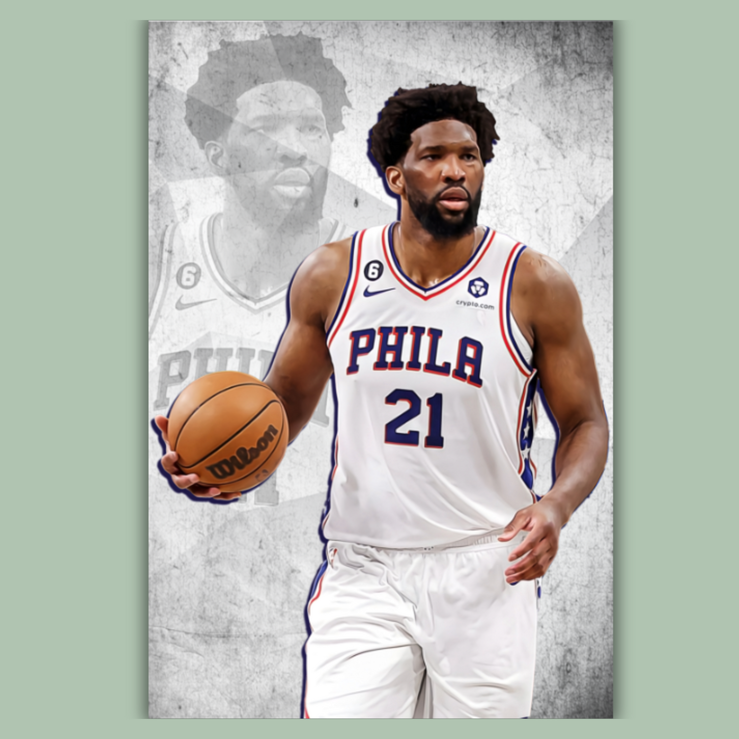 Joel Embiid Matte Paper Poster, Frames & Hanger