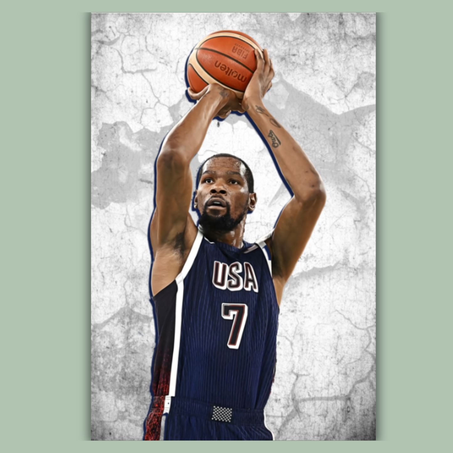 Kevin Durant Matte Paper Poster, Frames & Hanger
