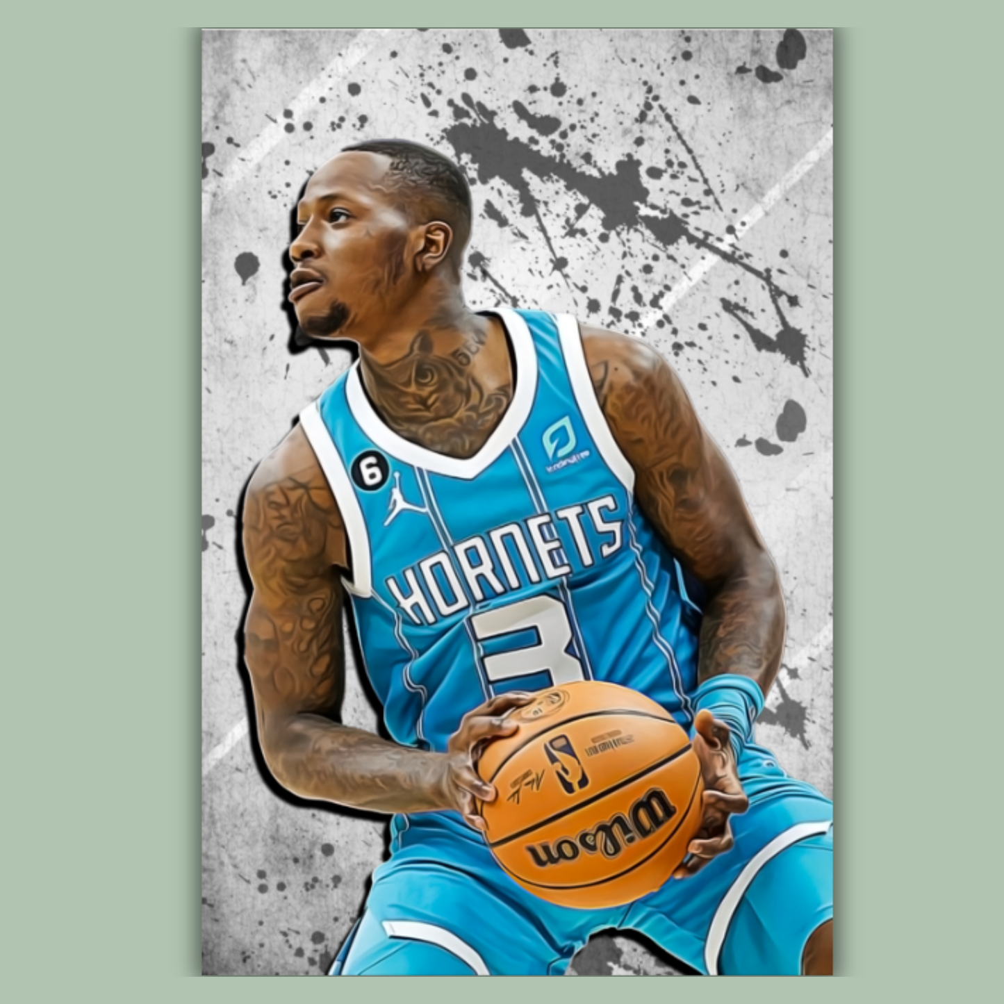 Terry Rozier Matte Paper Poster, Frames & Hanger, NBA Fan Gift