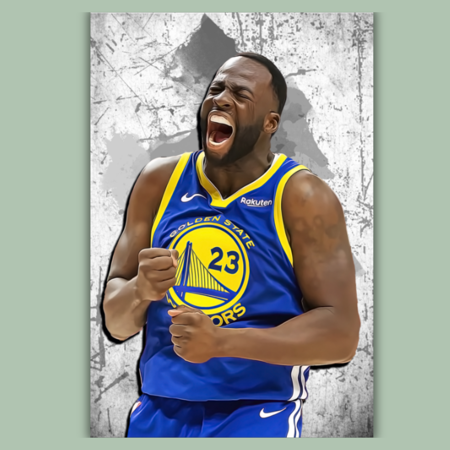 Draymond Green Matte Paper Poster, Frames & Hanger, NBA Fan Gift