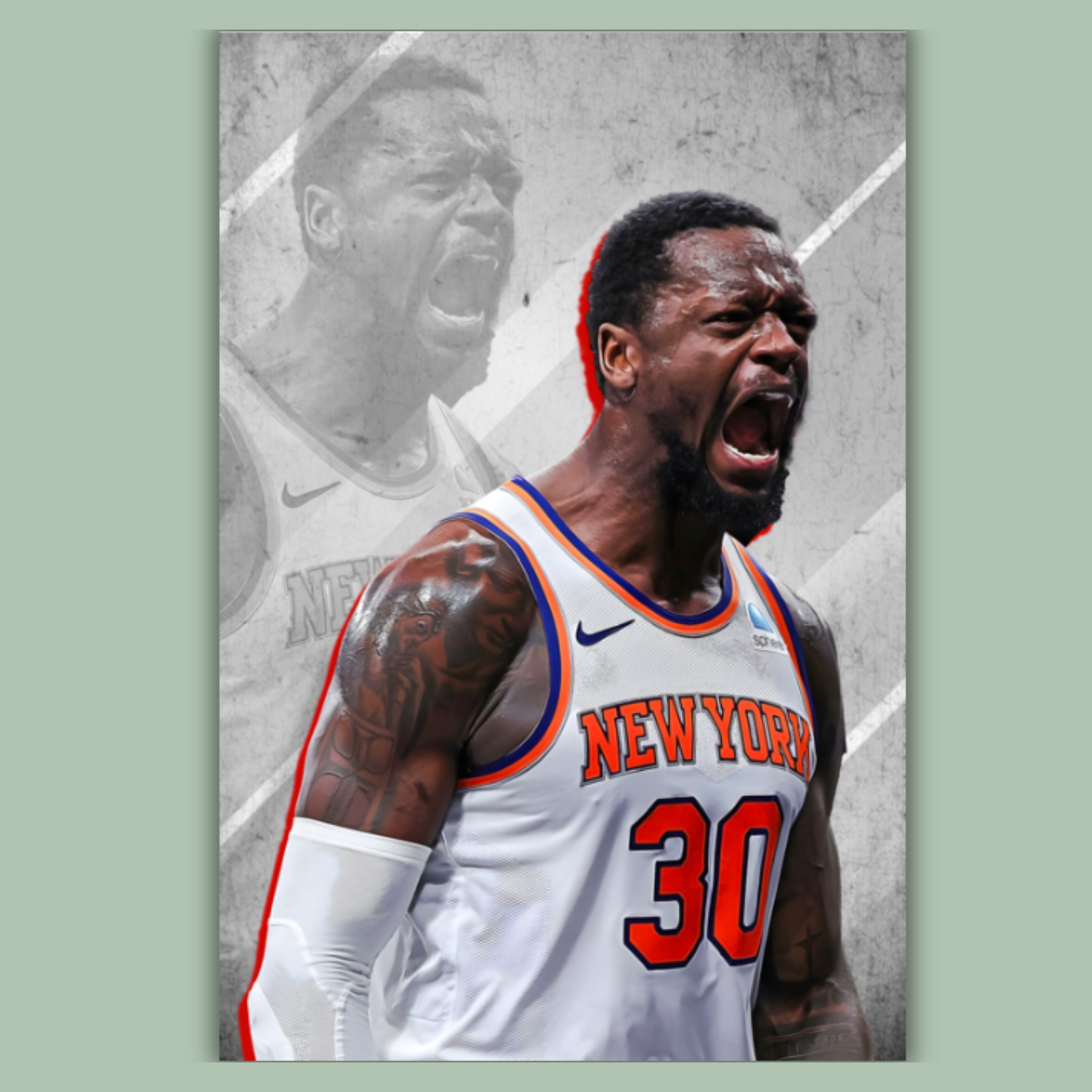 Julius Randle Matte Paper Poster, Frames & Hanger, NBA Fan Gift