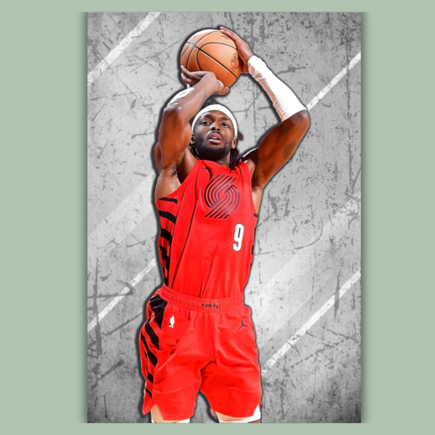 Jerami Grant Matte Paper Poster, Frames & Hanger
