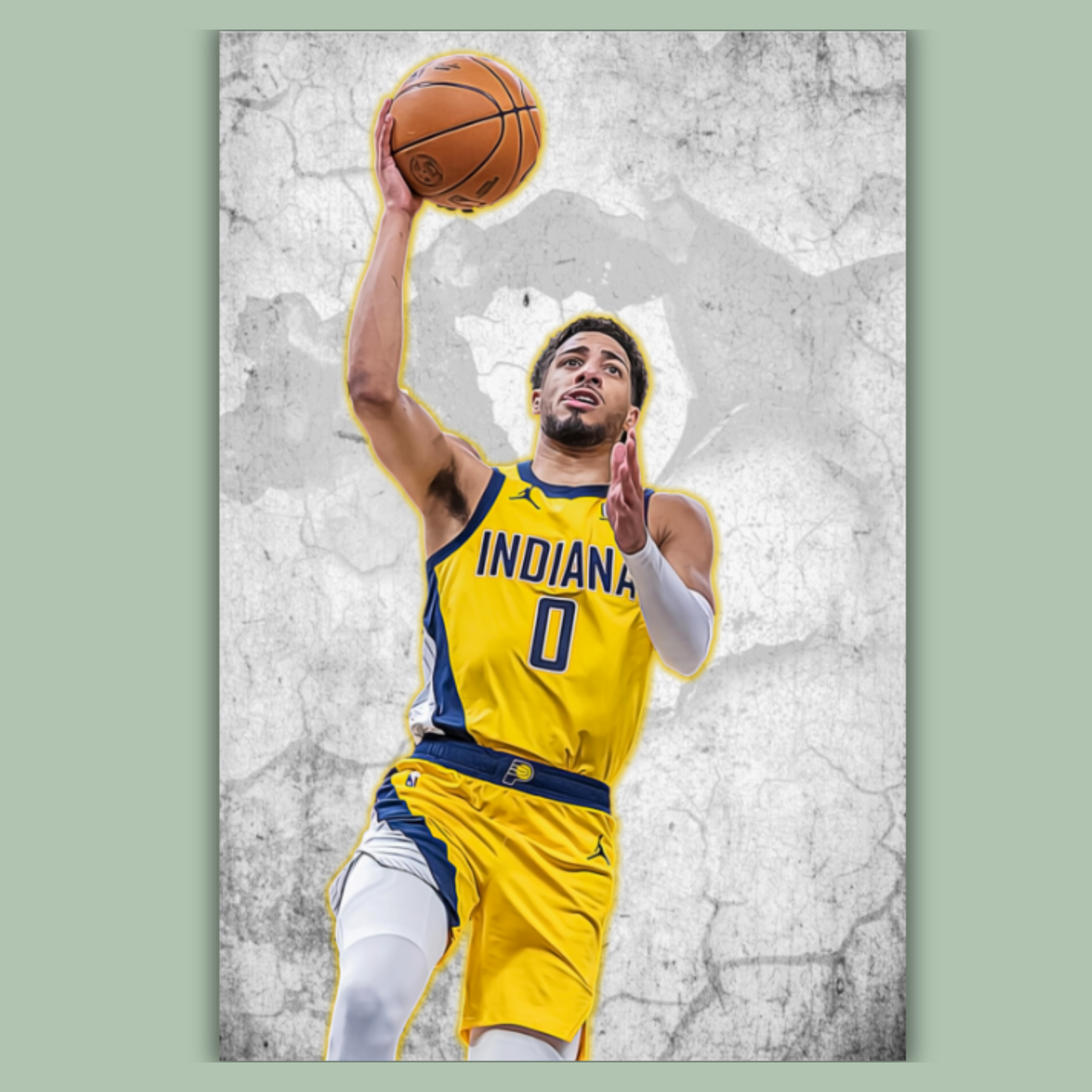 Tyrese Haliburton Matte Paper Poster, Frames & Hanger