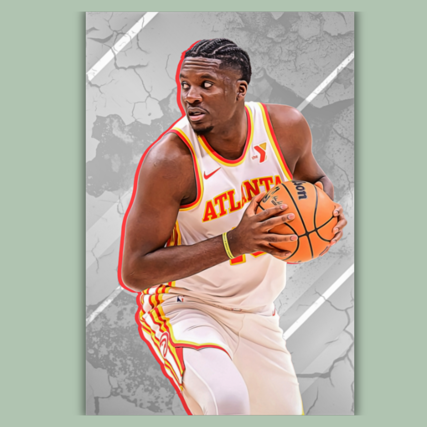 Clint Capela Matte Paper Poster, Frames & Hanger