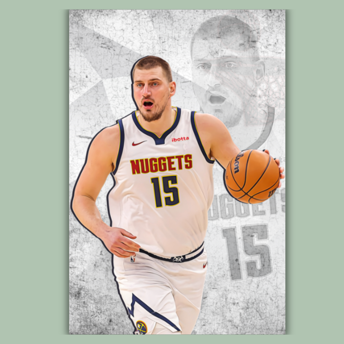 Nikola Jokić Matte Paper Poster, Frames & Hanger