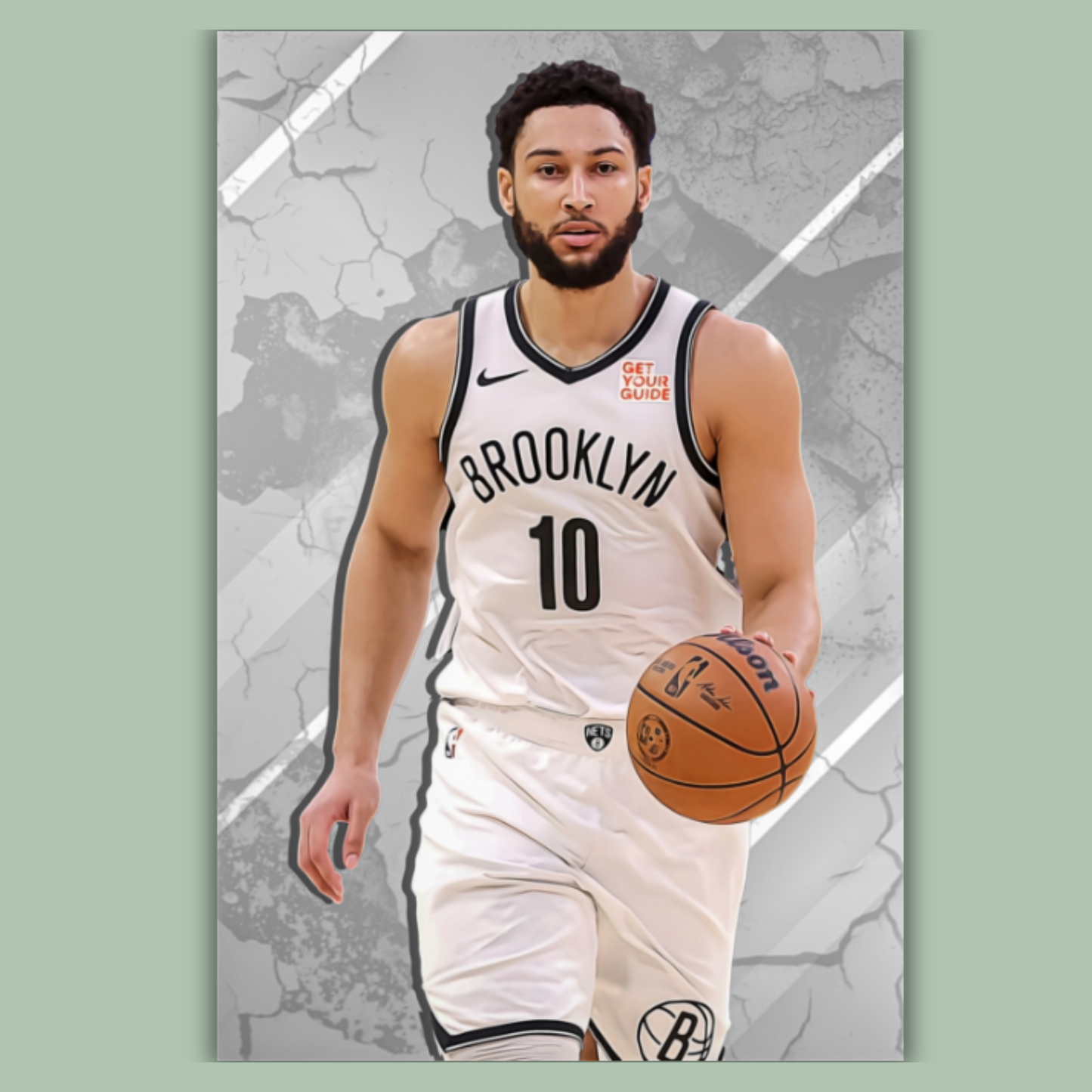 Ben Simmons Premium Matte Paper Poster, Frames & Hanger (Copy)