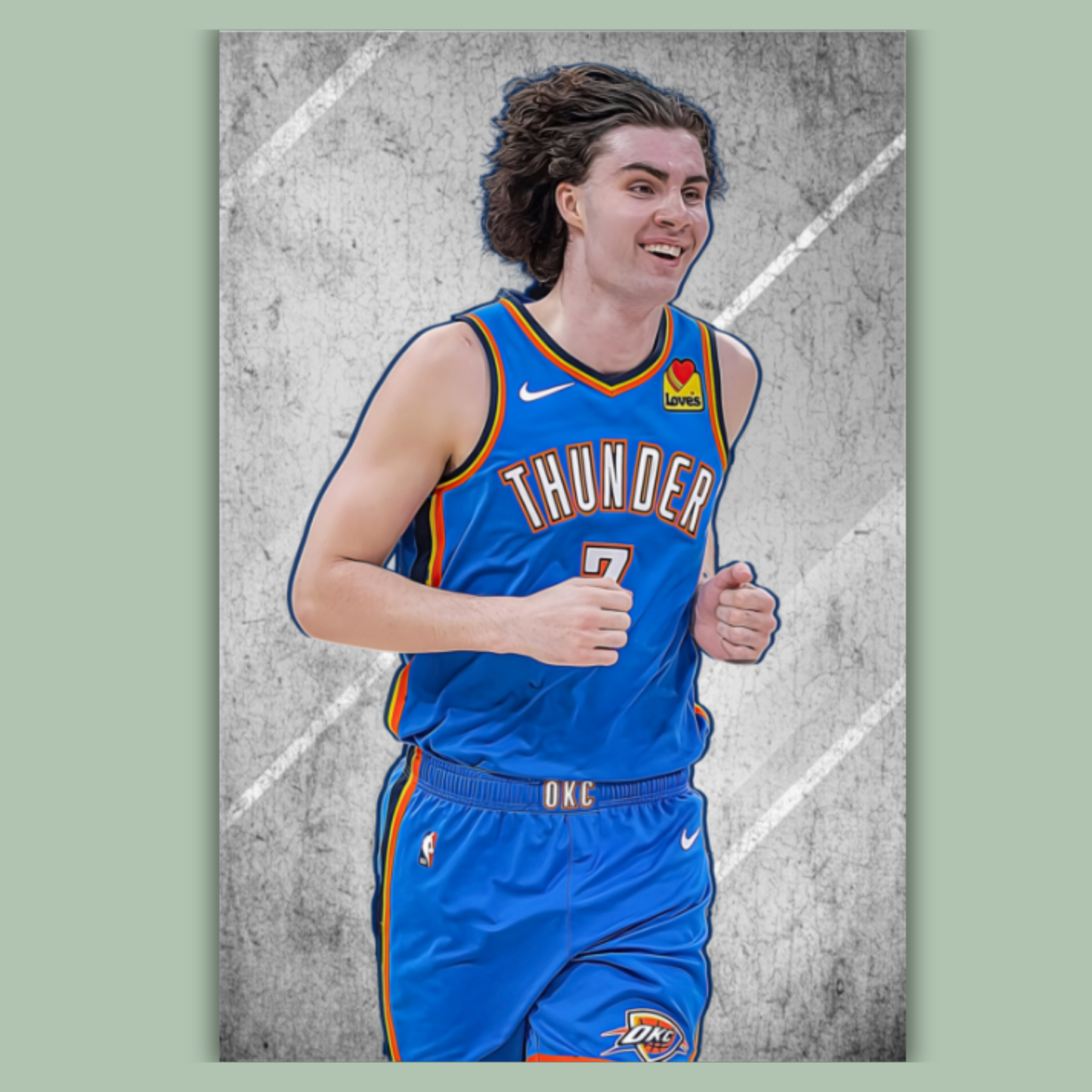 Josh Giddey Matte Paper Poster, Frames & Hanger