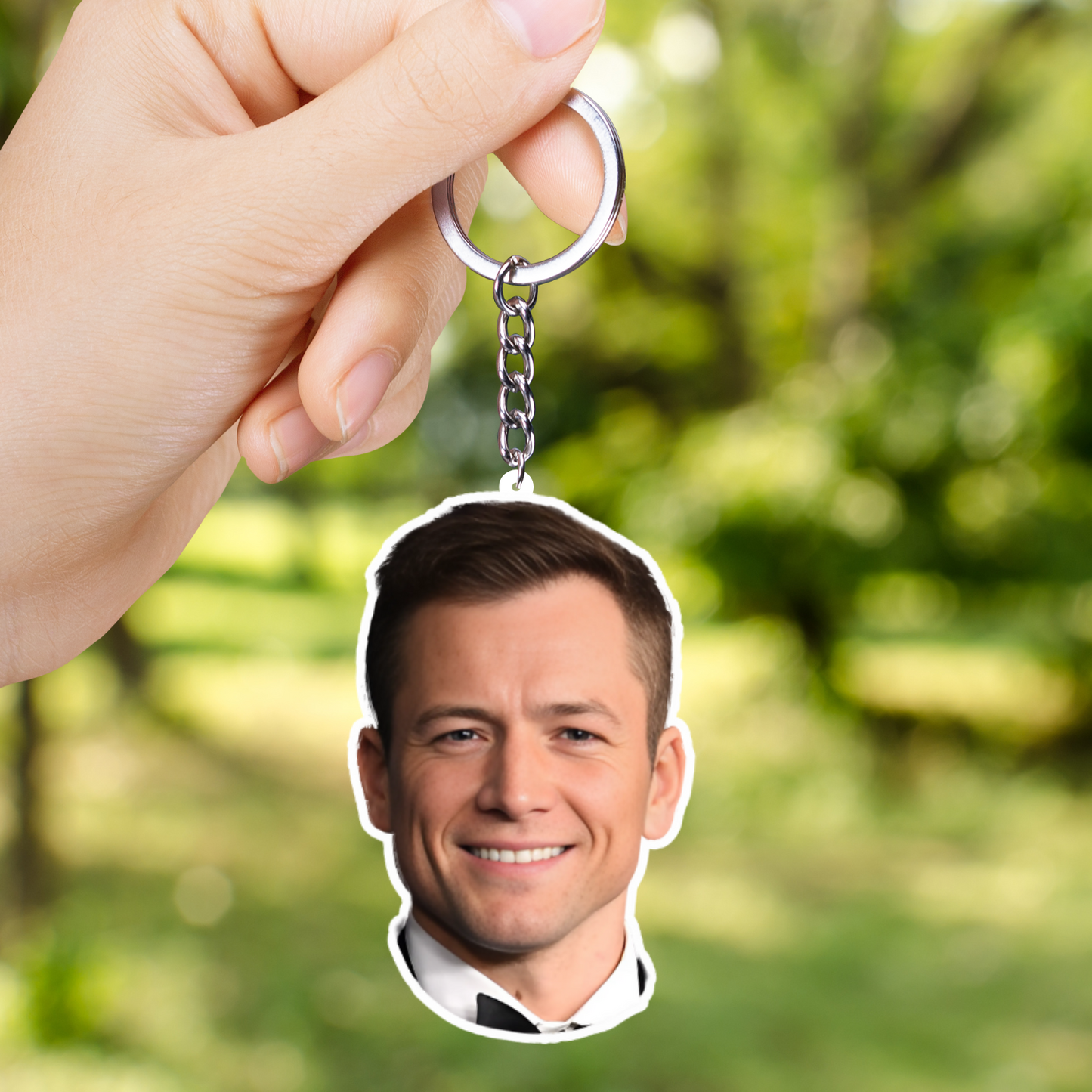 Taron Egerton Both Sided Acrylic Keychain | Fan Gift