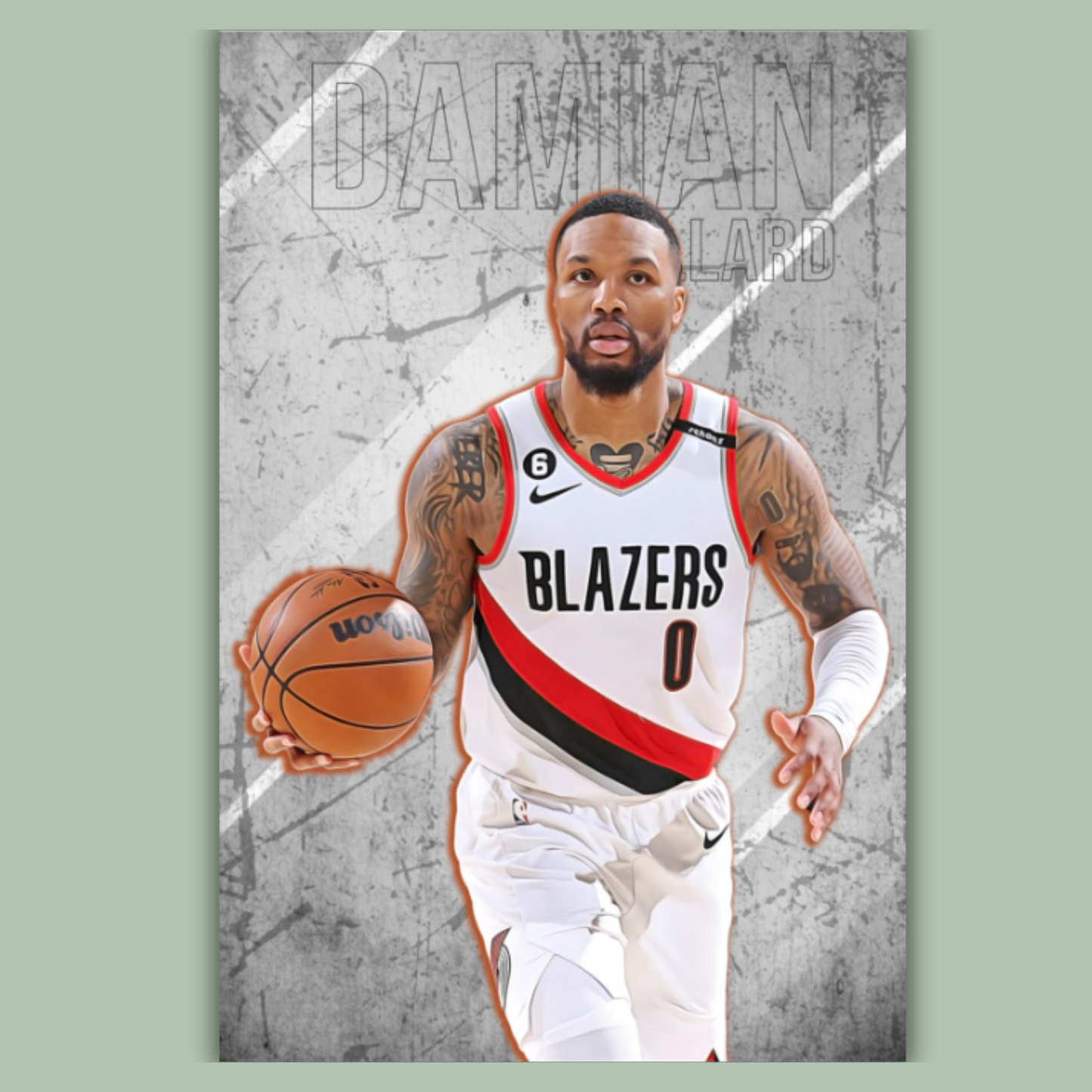 Damian Lillard Matte Paper Poster, Frames & Hanger