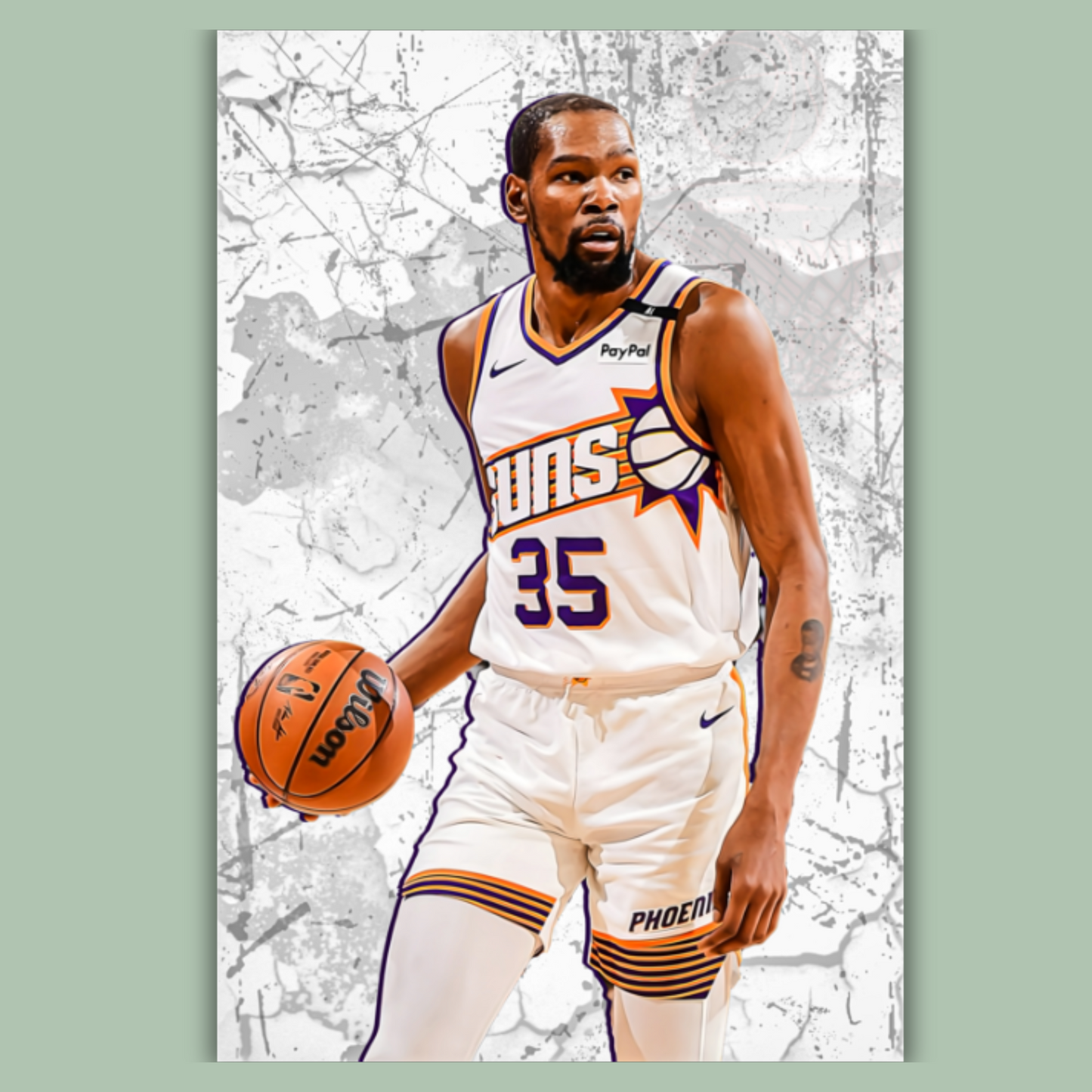 Kevin Durant Premium Matte Paper Poster, Frames & Hanger