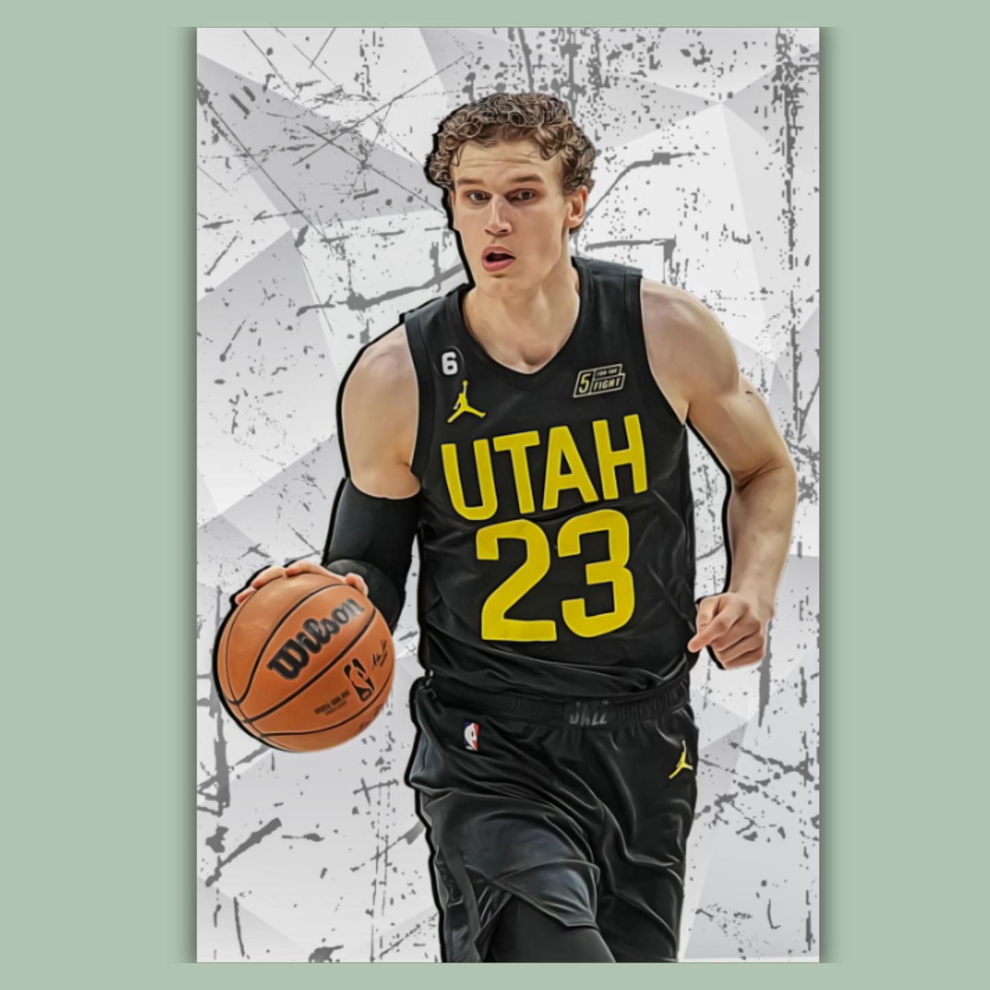 Lauri Markkanen Matte Paper Poster, Frames & Hanger