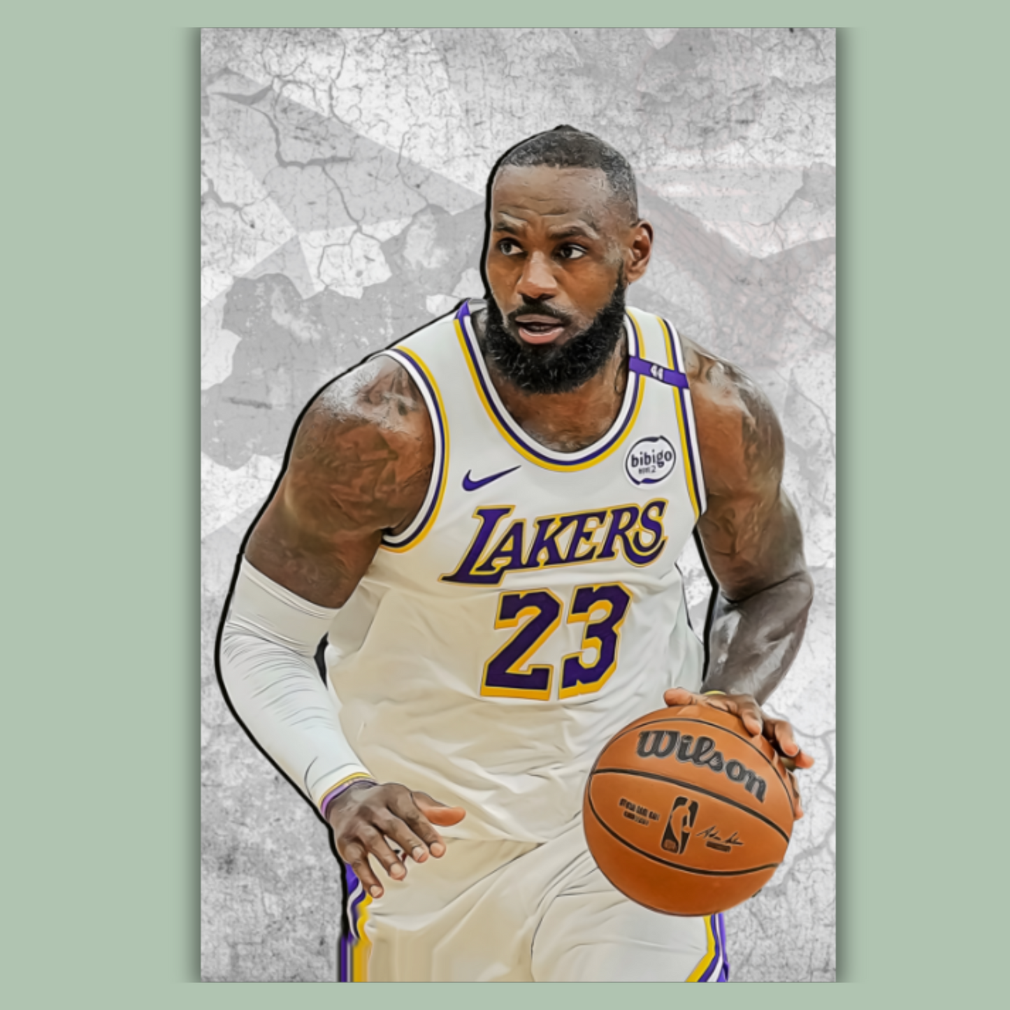LeBron James Matte Paper Poster, Frames & Hanger