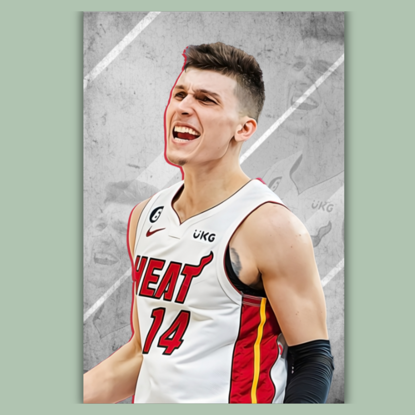 Tyler Herro Matte Paper Poster, Frames & Hanger, NBA Fan Gift