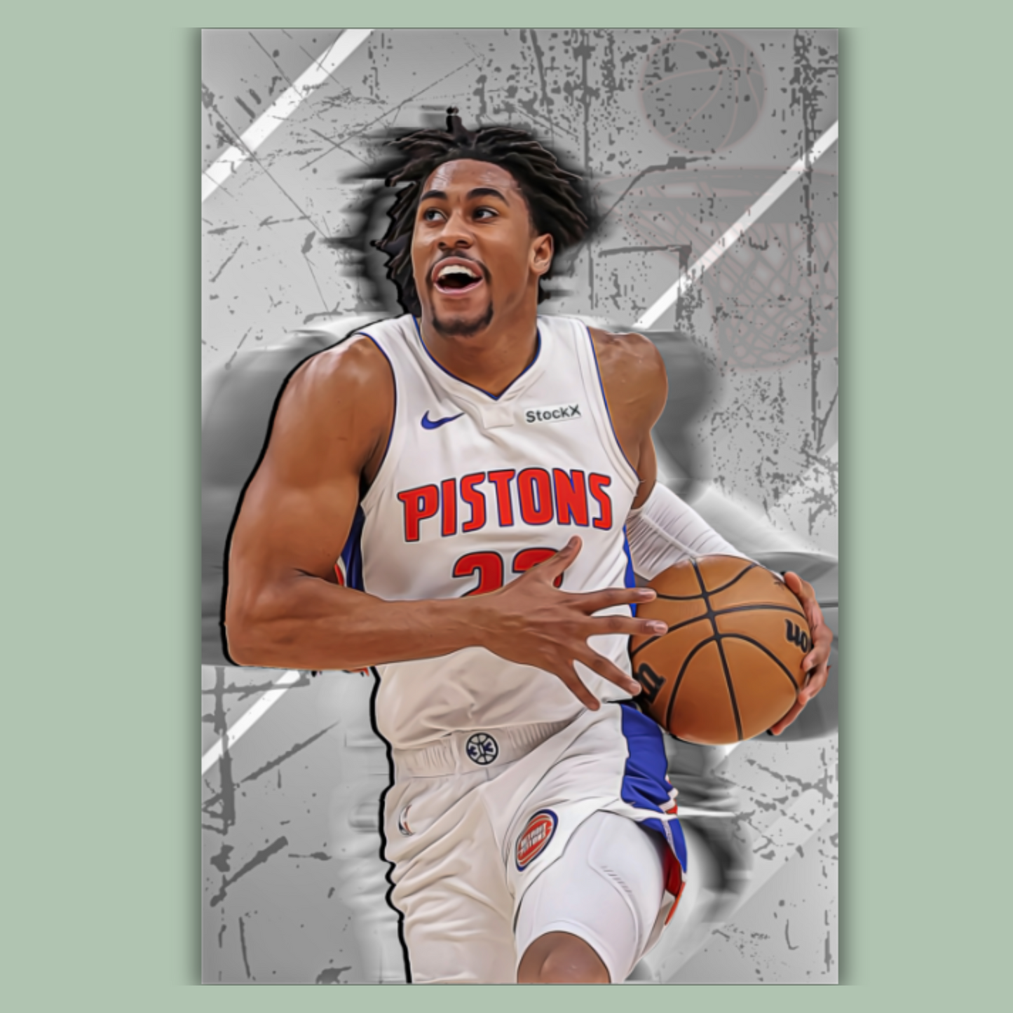 Jaden Ivey Premium Matte Paper Poster, Frames & Hanger