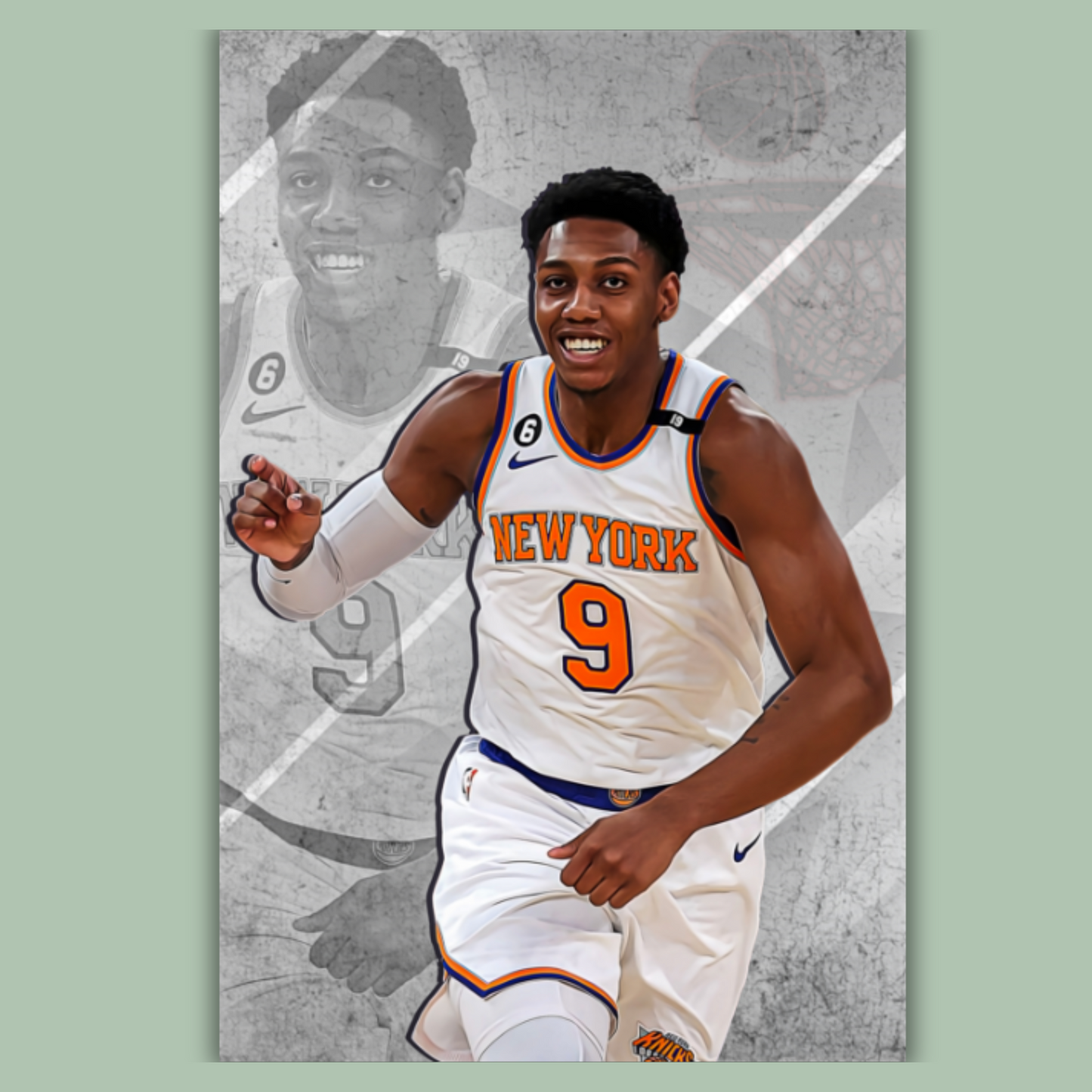 RJ Barrett Matte Paper Poster, Frames & Hanger