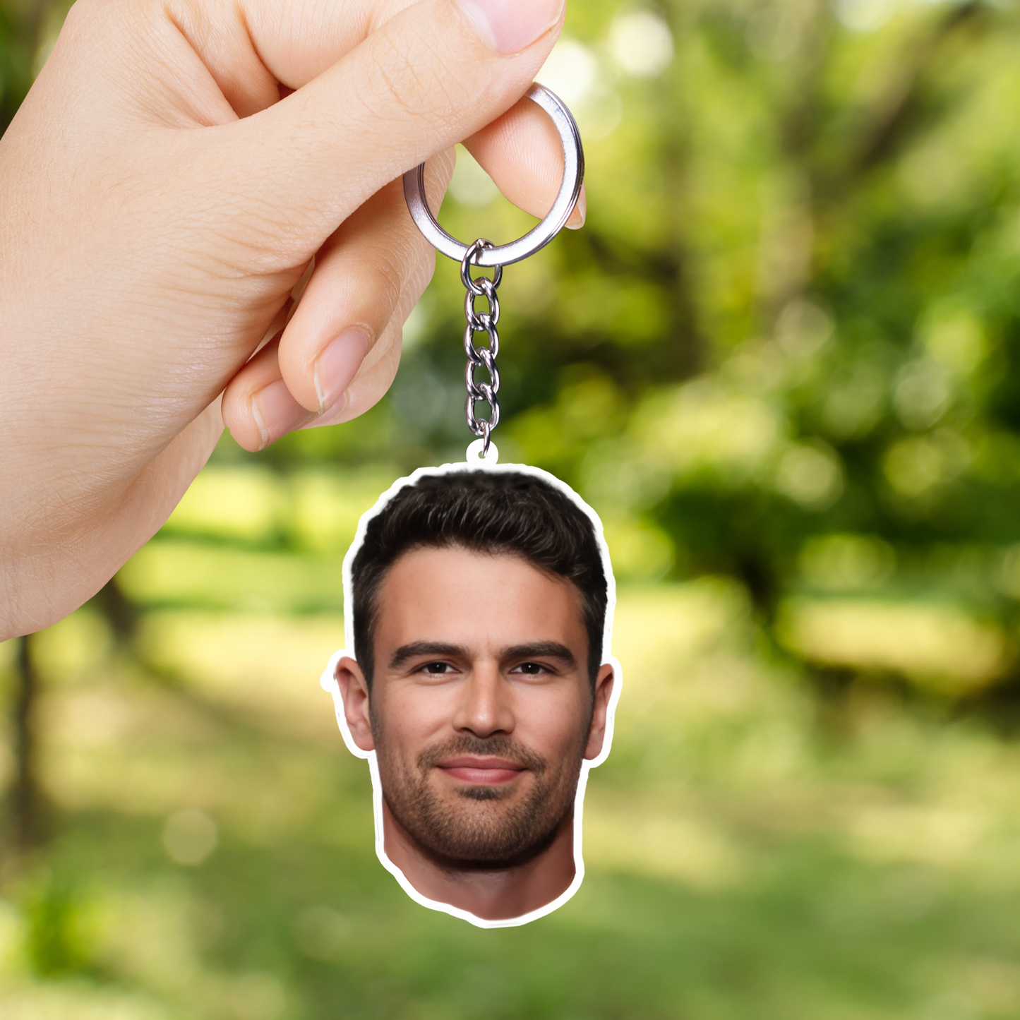 Theo James Both Sided Acrylic Keychain | Fan Gift