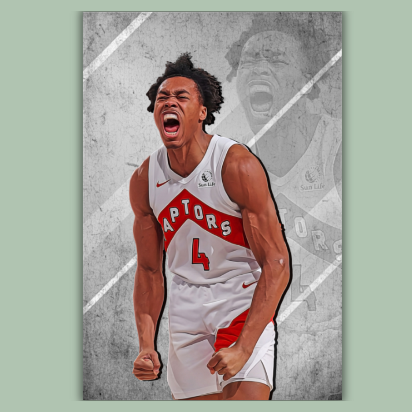 Scottie Barnes Matte Paper Poster, Frames & Hanger