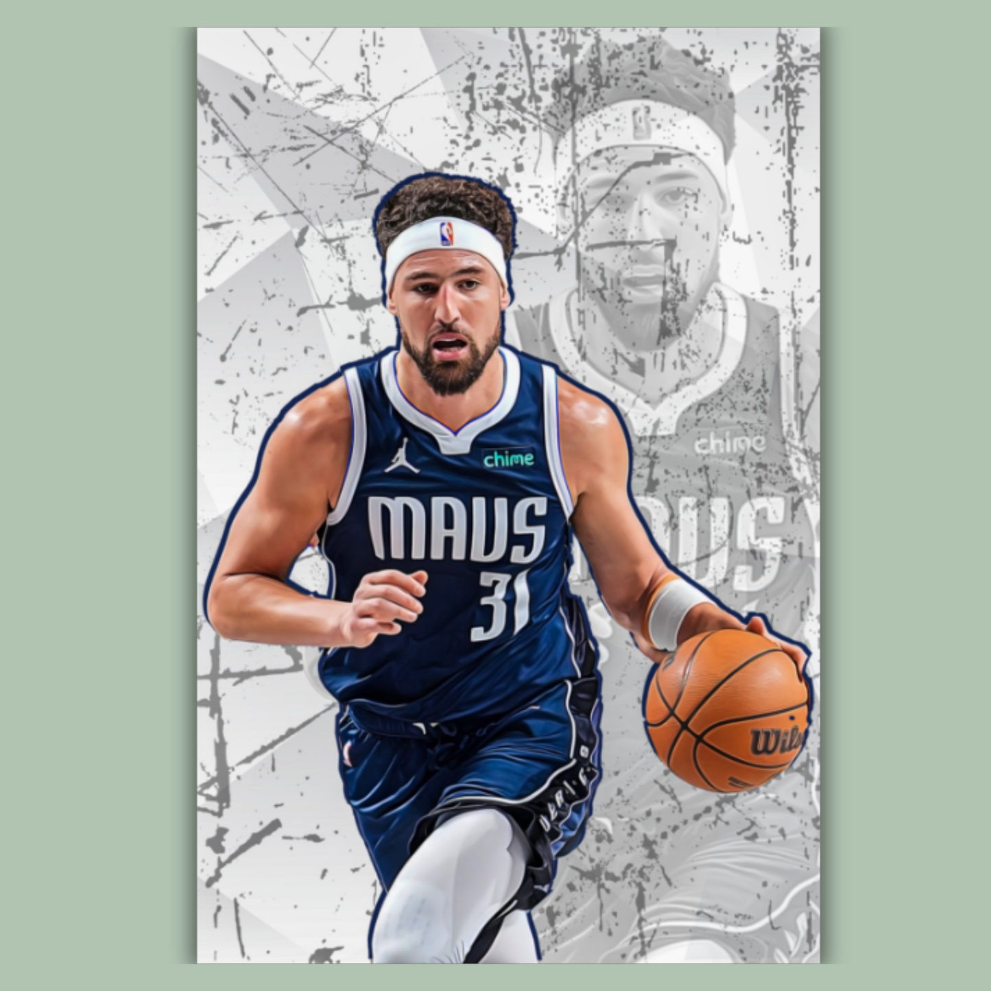 Klay Thompson Matte Paper Poster, Frames & Hanger