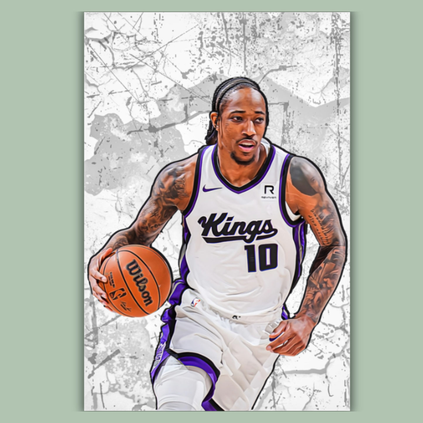 DeMar DeRozan Premium Matte Paper Poster, Frames & Hanger