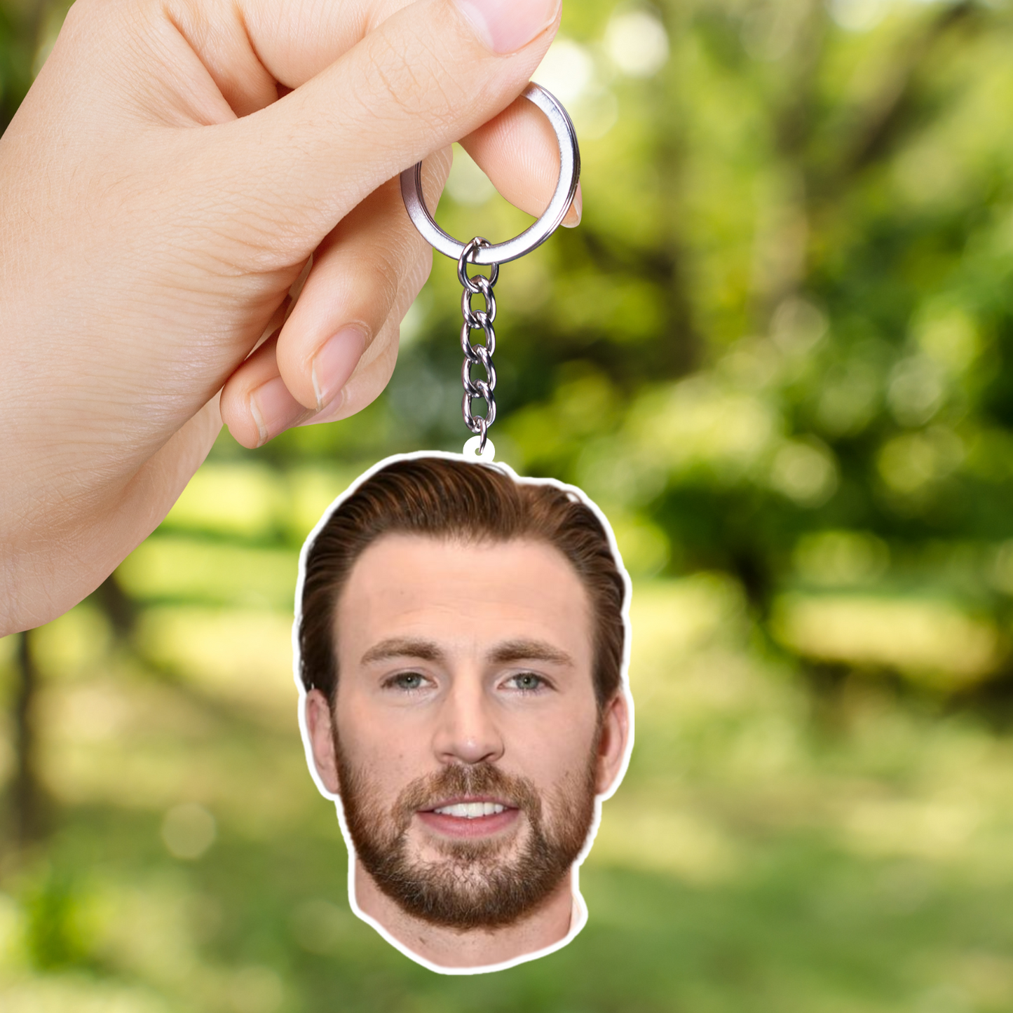 Chris Evans 2 Layer Acrylic Keychain | Fan Gift