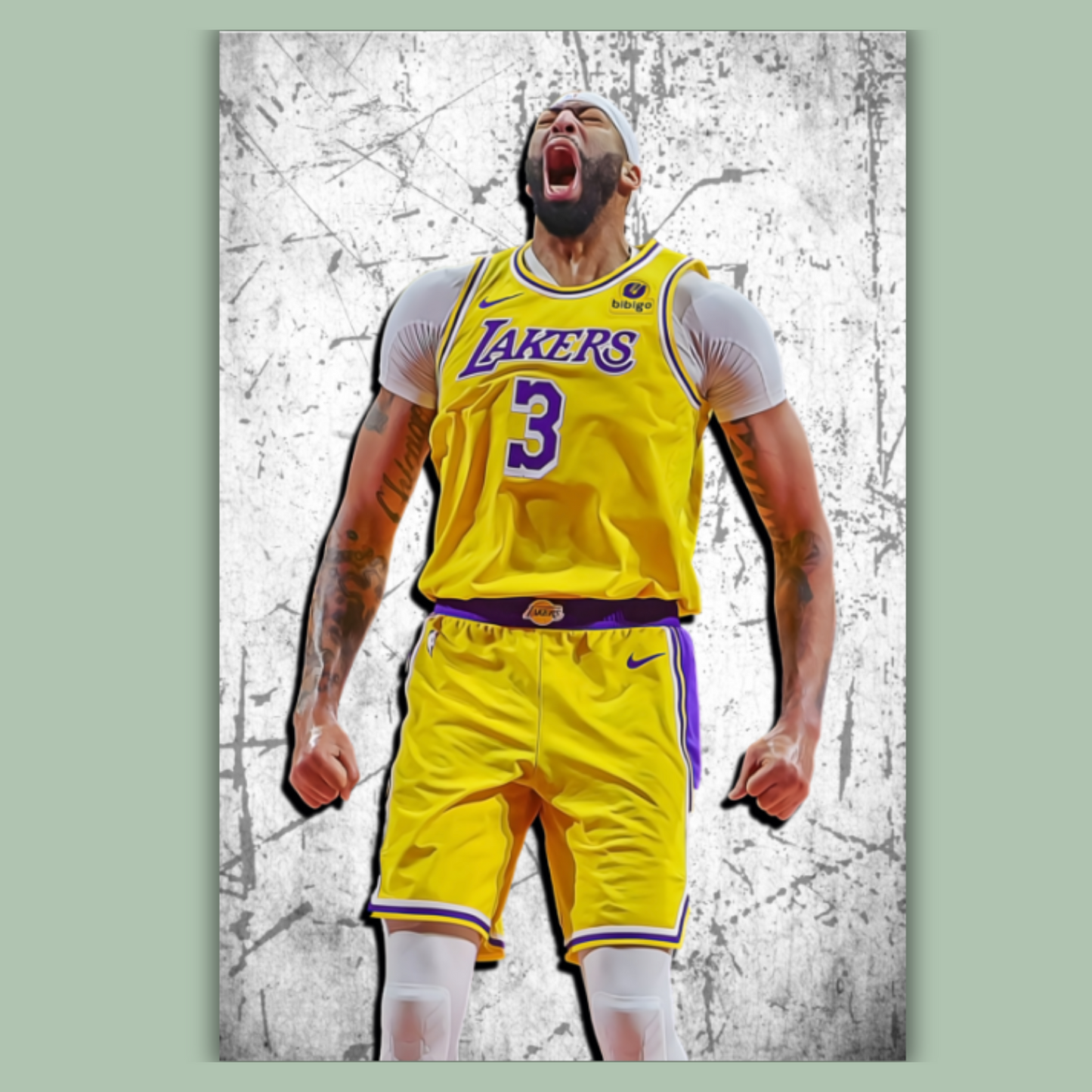 Anthony Davis Matte Paper Poster, Frames & Hanger, NBA Fan Gift