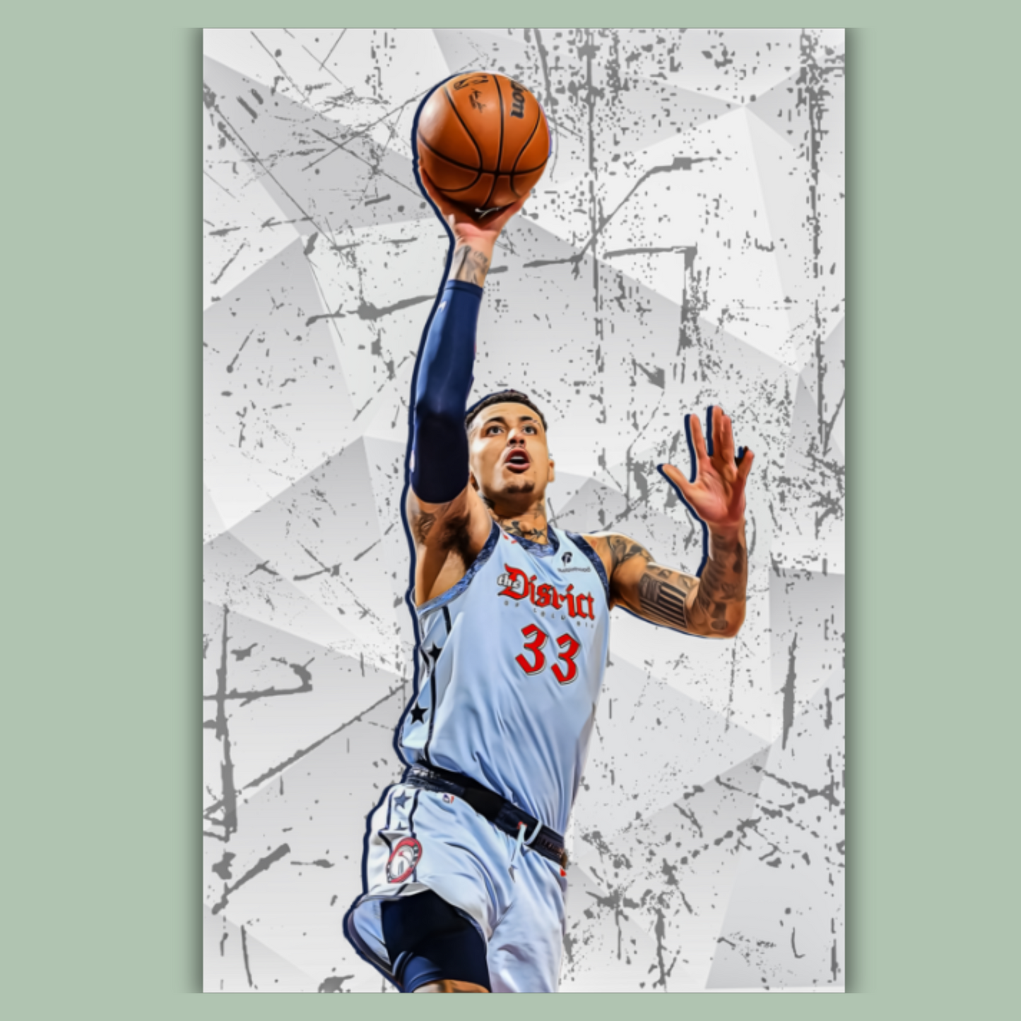 Kyle Kuzma Matte Paper Poster, Frames & Hanger