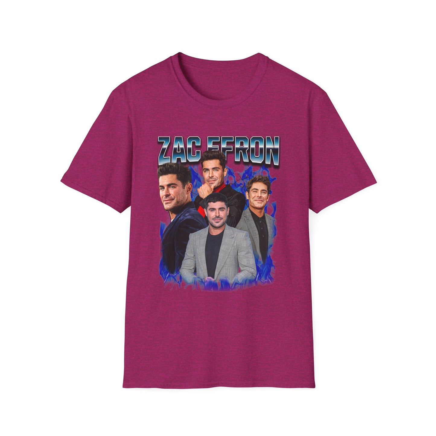 Zac Efron Unisex T-Shirt Fan Gift | Hollywood Star Character Art | Fan Gift
