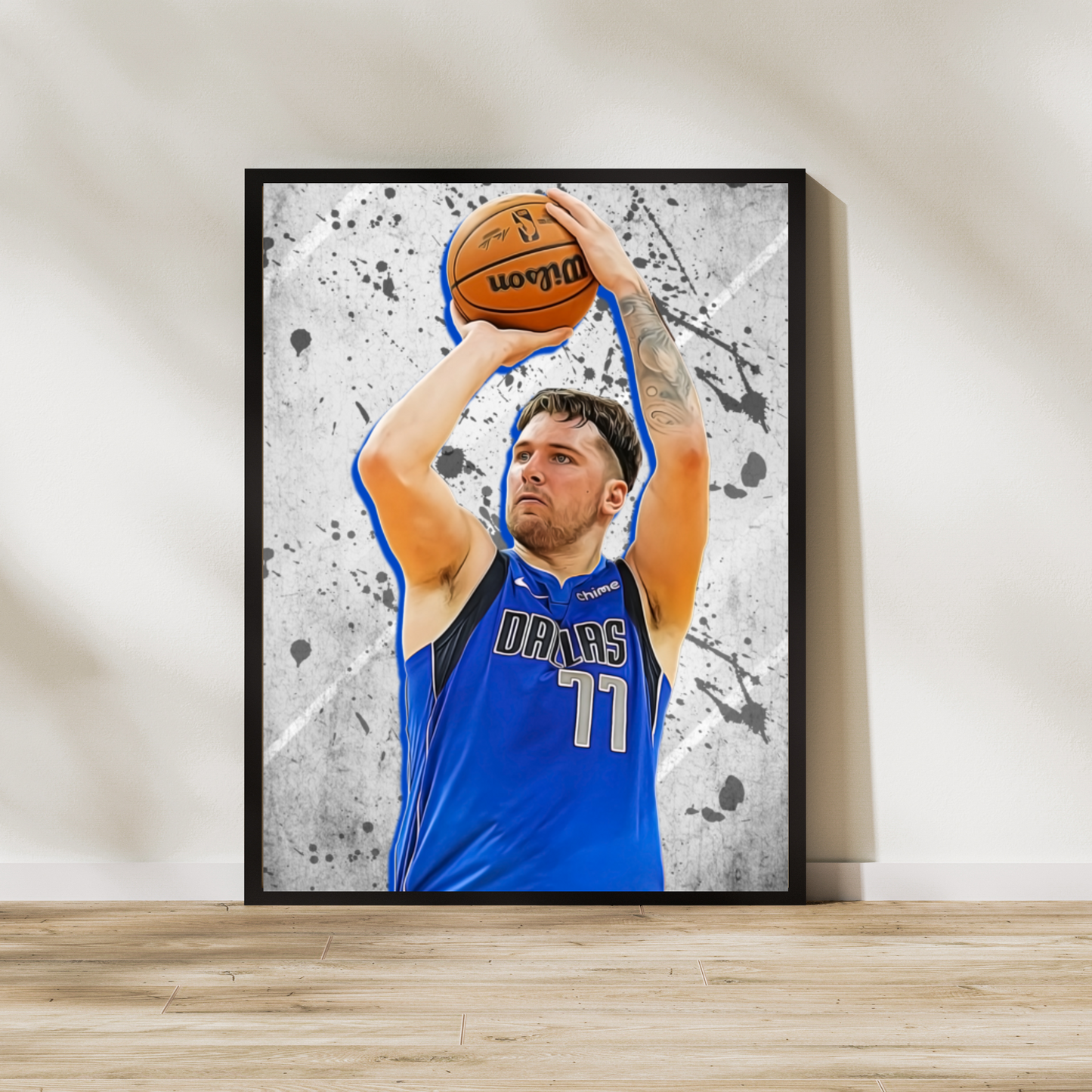Luka Dončić Matte Paper Poster, Frames & Hanger, NBA Fan Gift