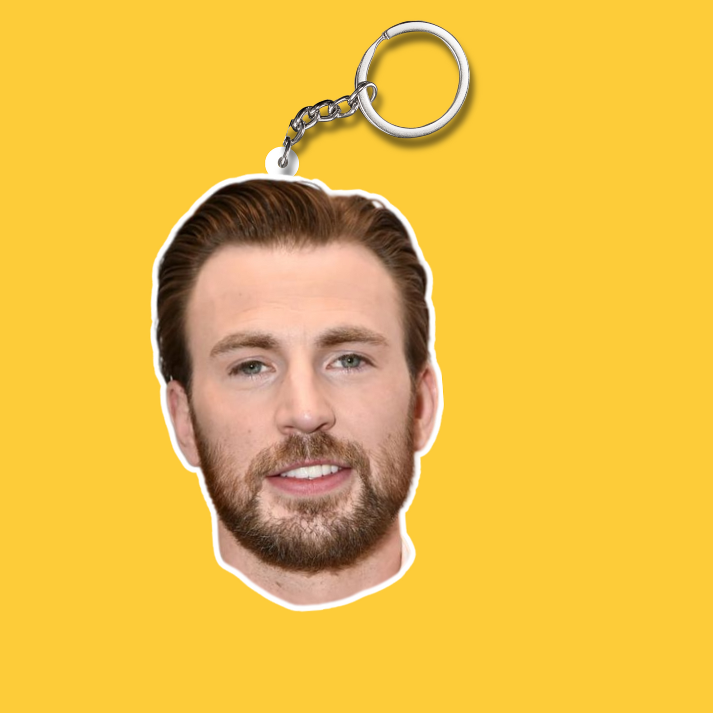Chris Evans 2 Layer Acrylic Keychain | Fan Gift