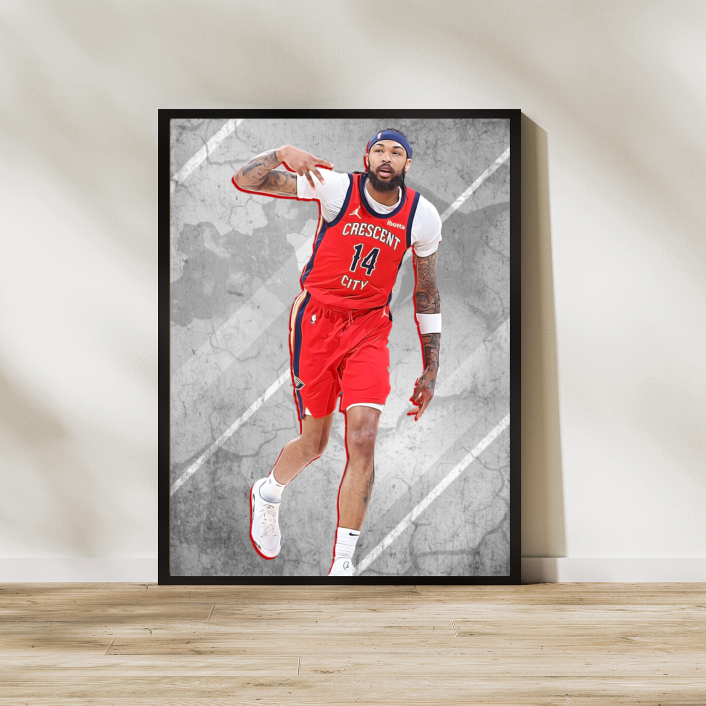 Brandon Ingram Matte Paper Poster, Frames & Hanger, NBA Fan Gift