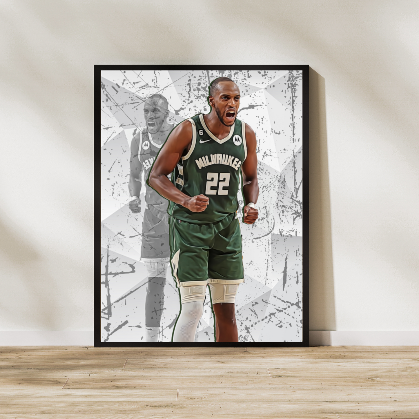 Khris Middleton Matte Paper Poster, Frames & Hanger