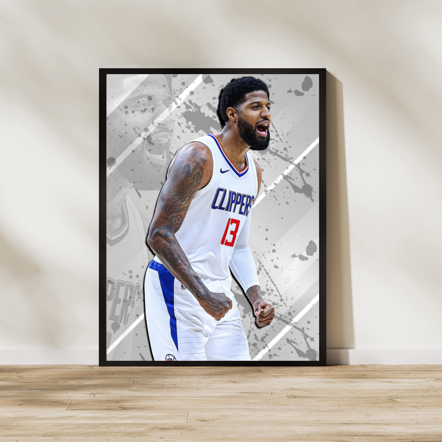 Paul George Matte Paper Poster, Frames & Hanger, NBA Fan Gift