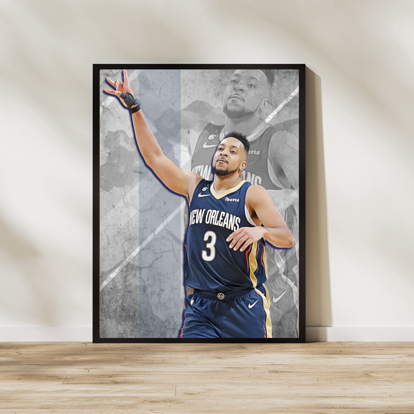 CJ McCollum Matte Paper Poster, Frames & Hanger, NBA Fan Gift