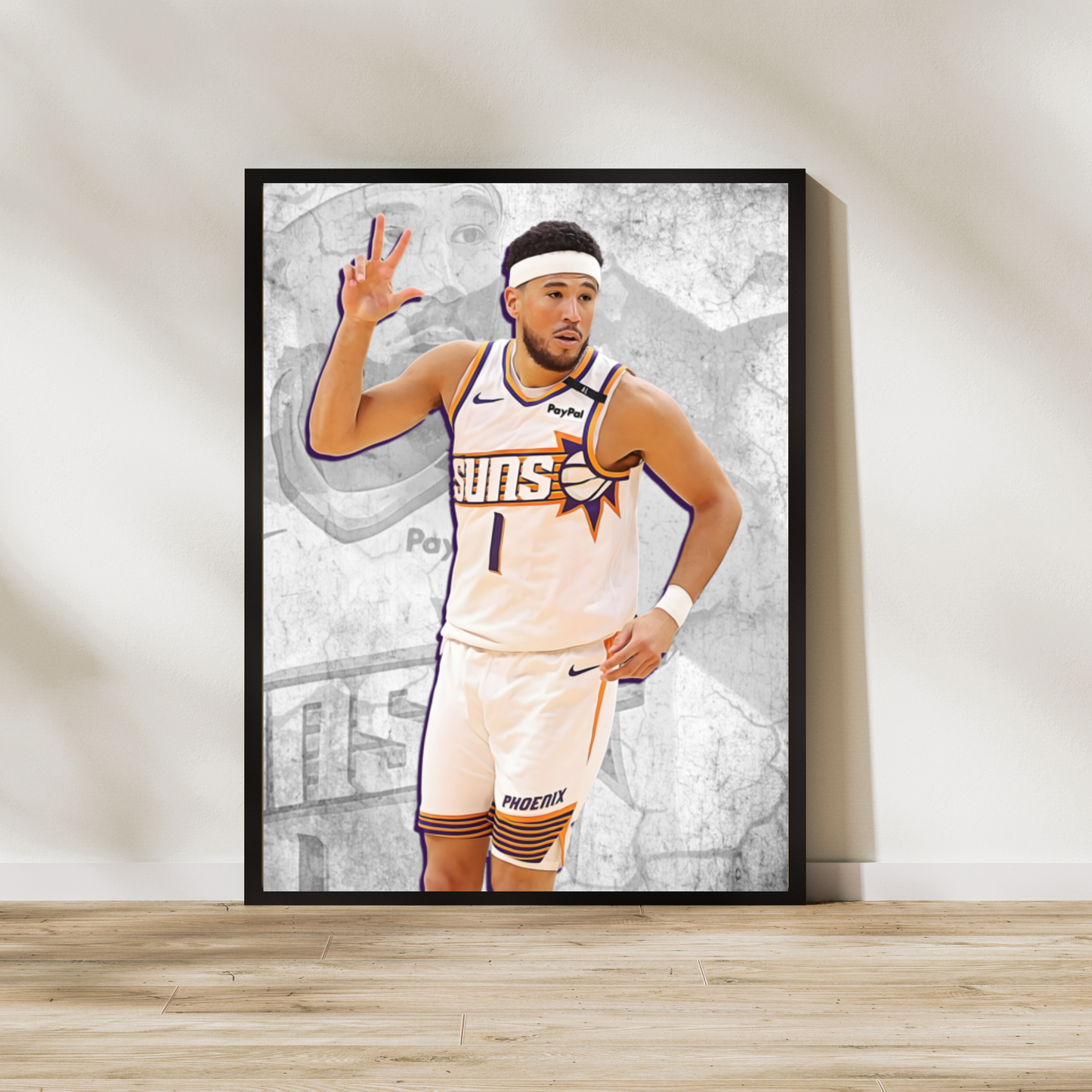 Devin Booker Matte Paper Poster, Frames & Hanger, NBA Fan Gift