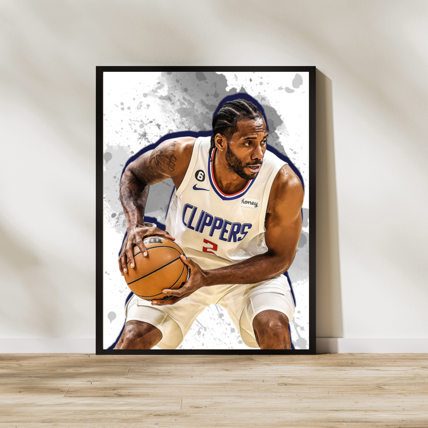 Kawhi Leonard Matte Paper Poster, Frames & Hanger, NBA Fan Gift