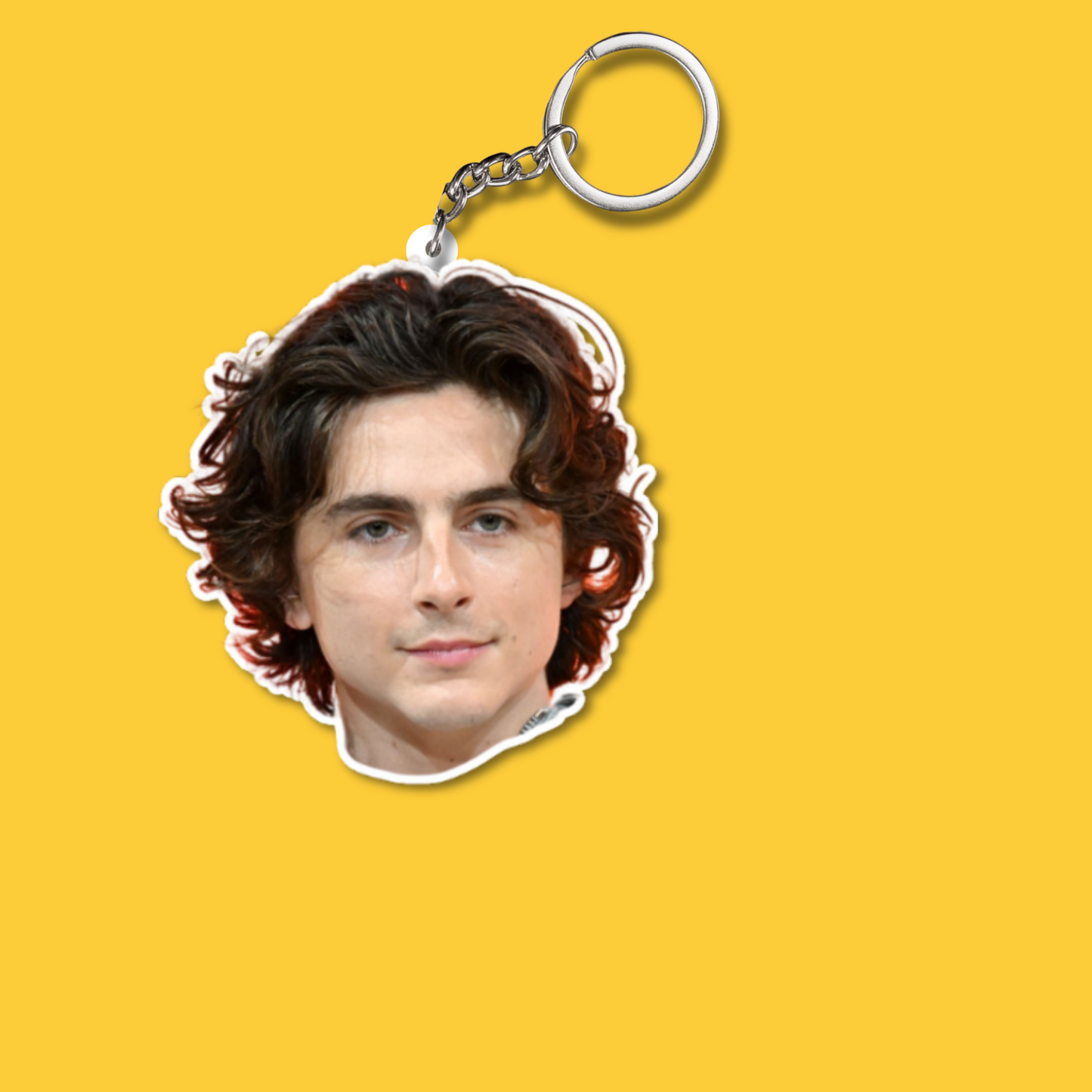 Timothée Chalamet Both Sided Acrylic Keychain | Fan Gift