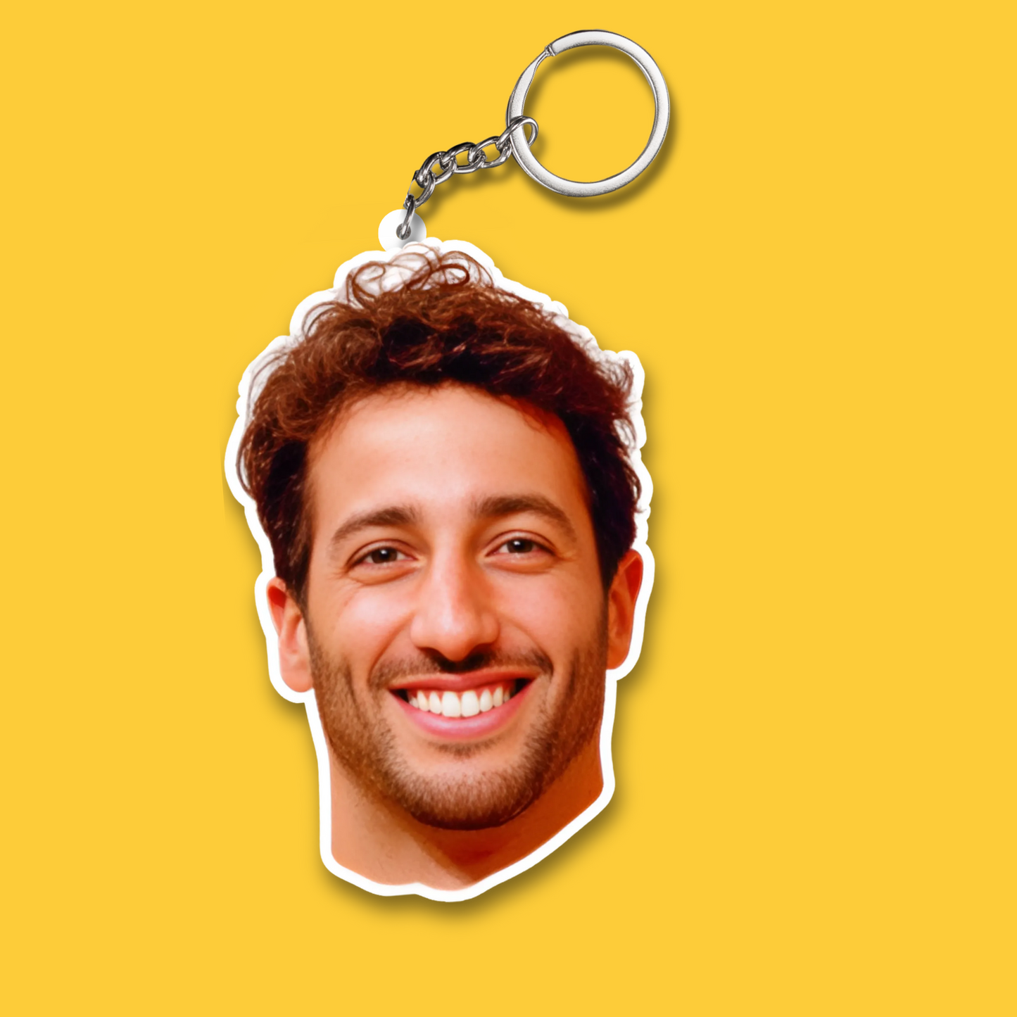 Daniel Ricciardo 2 Layer Acrylic Keychain | Formula 1 Fan Gift