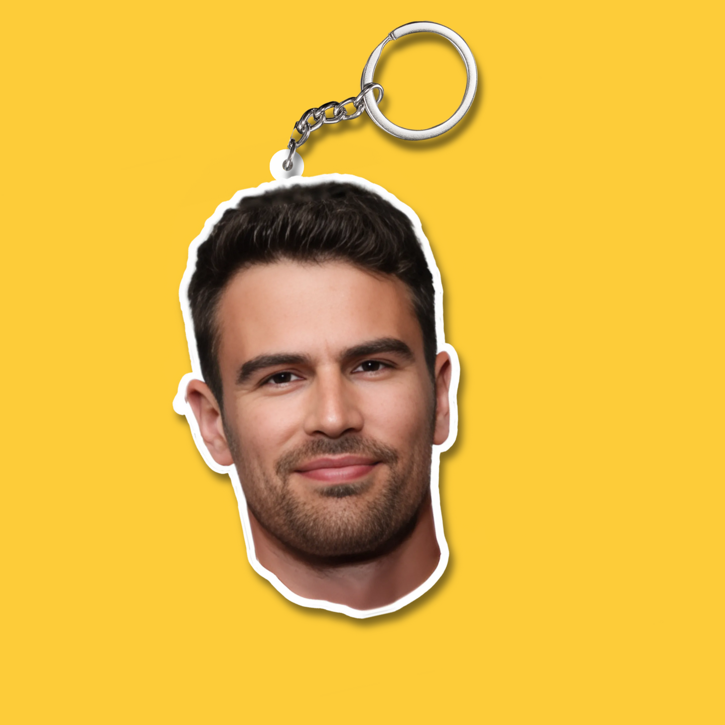 Theo James Both Sided Acrylic Keychain | Fan Gift