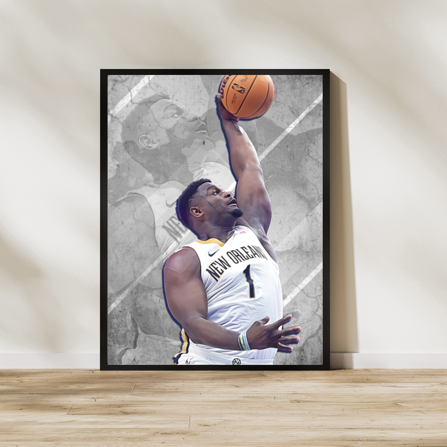 Zion Williamson Matte Paper Poster, Frames & Hanger, NBA Fan Gift