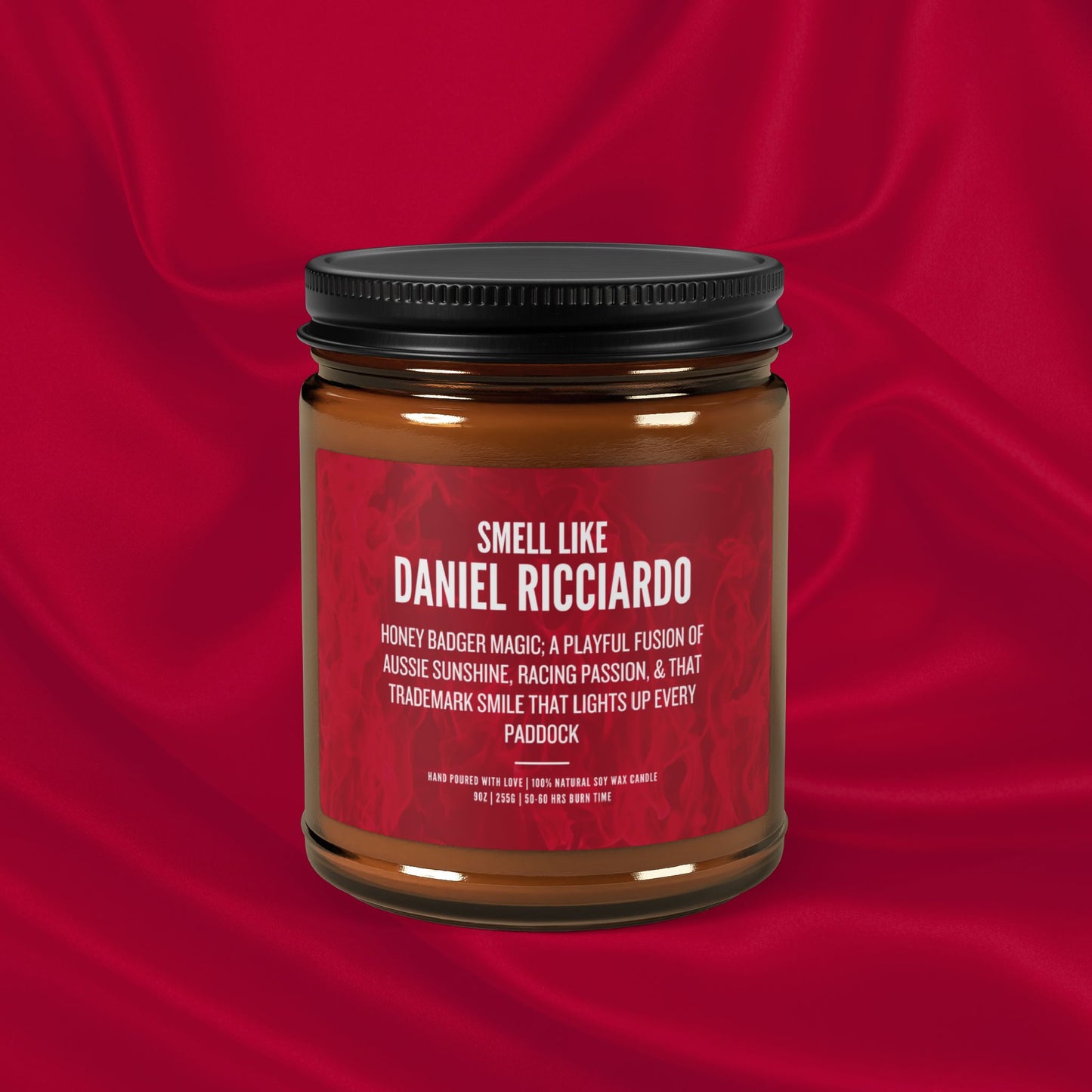 Daniel Ricciardo Scented Candle for fan Gift | Luxury Soy Candle | F1 Fan Gift