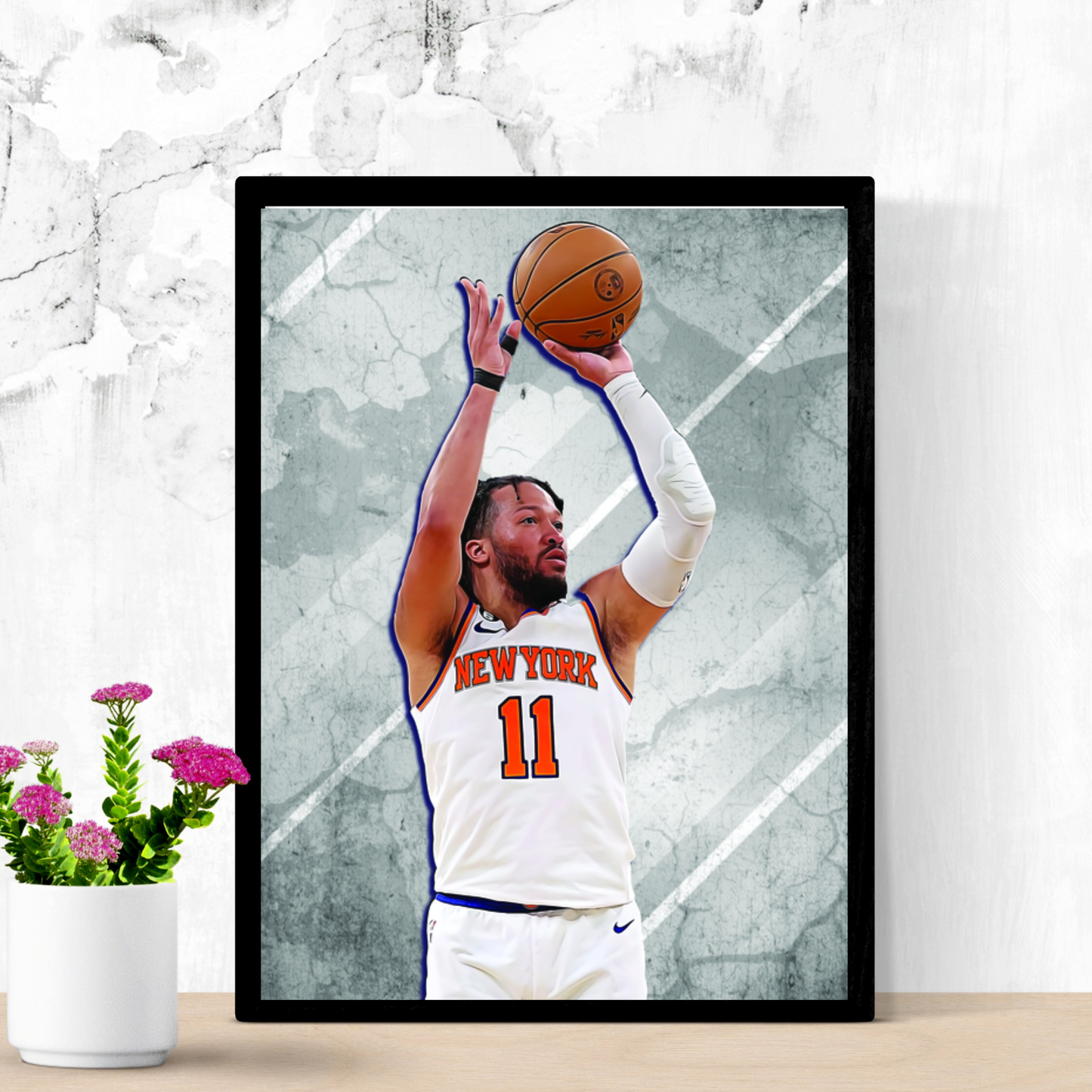 Jalen Brunson Matte Paper Poster, Frames & Hanger, NBA Fan Gift