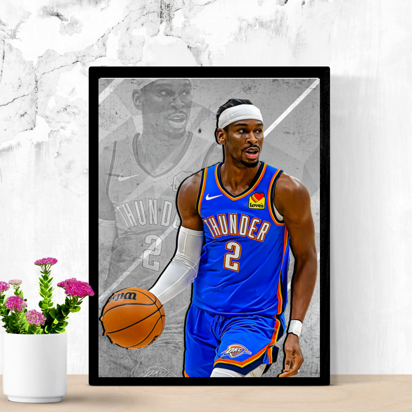 Shai Gilgeous-Alexander Matte Paper Poster, Frames & Hanger